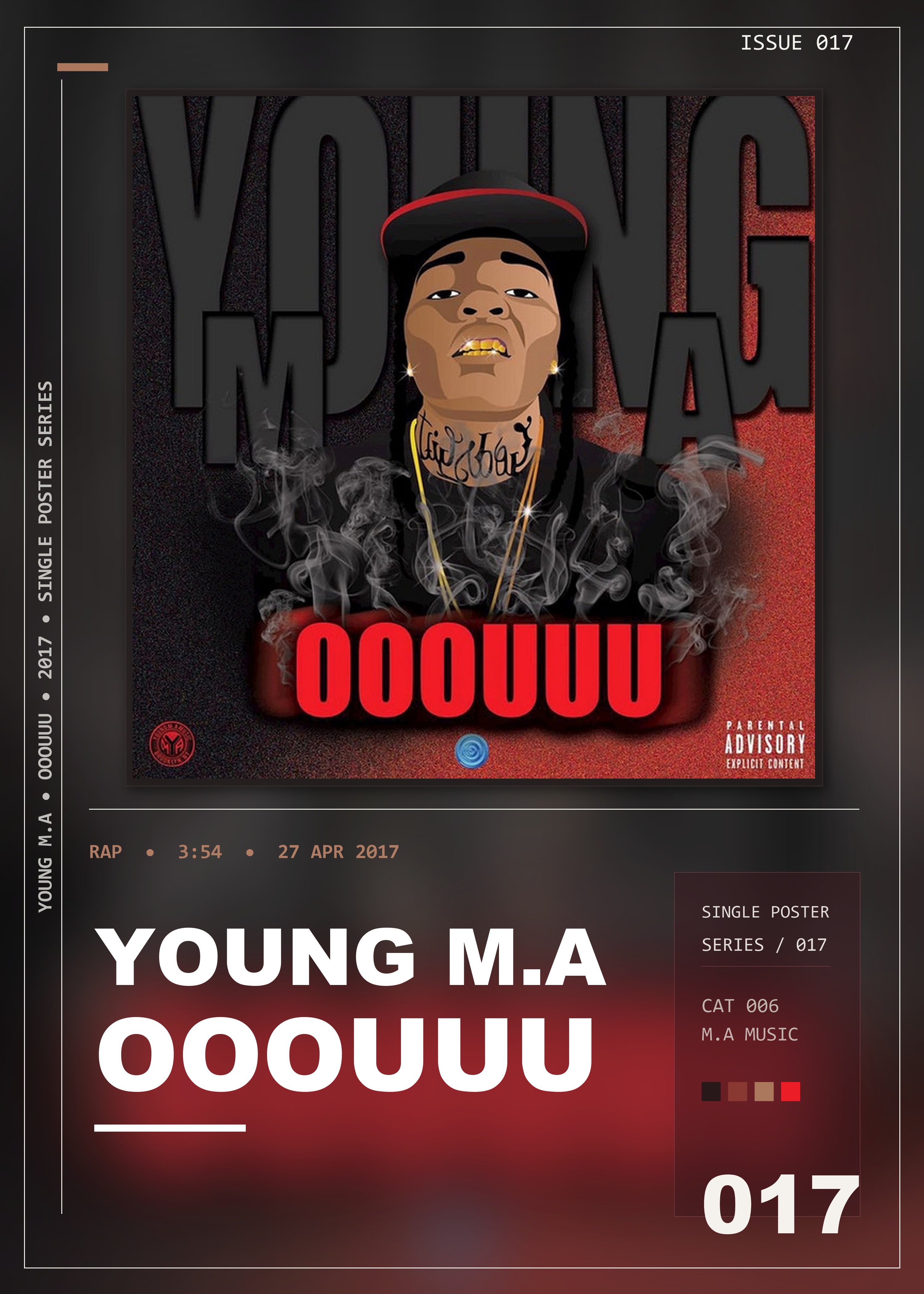 Music poster: Young MA - OOOUUU