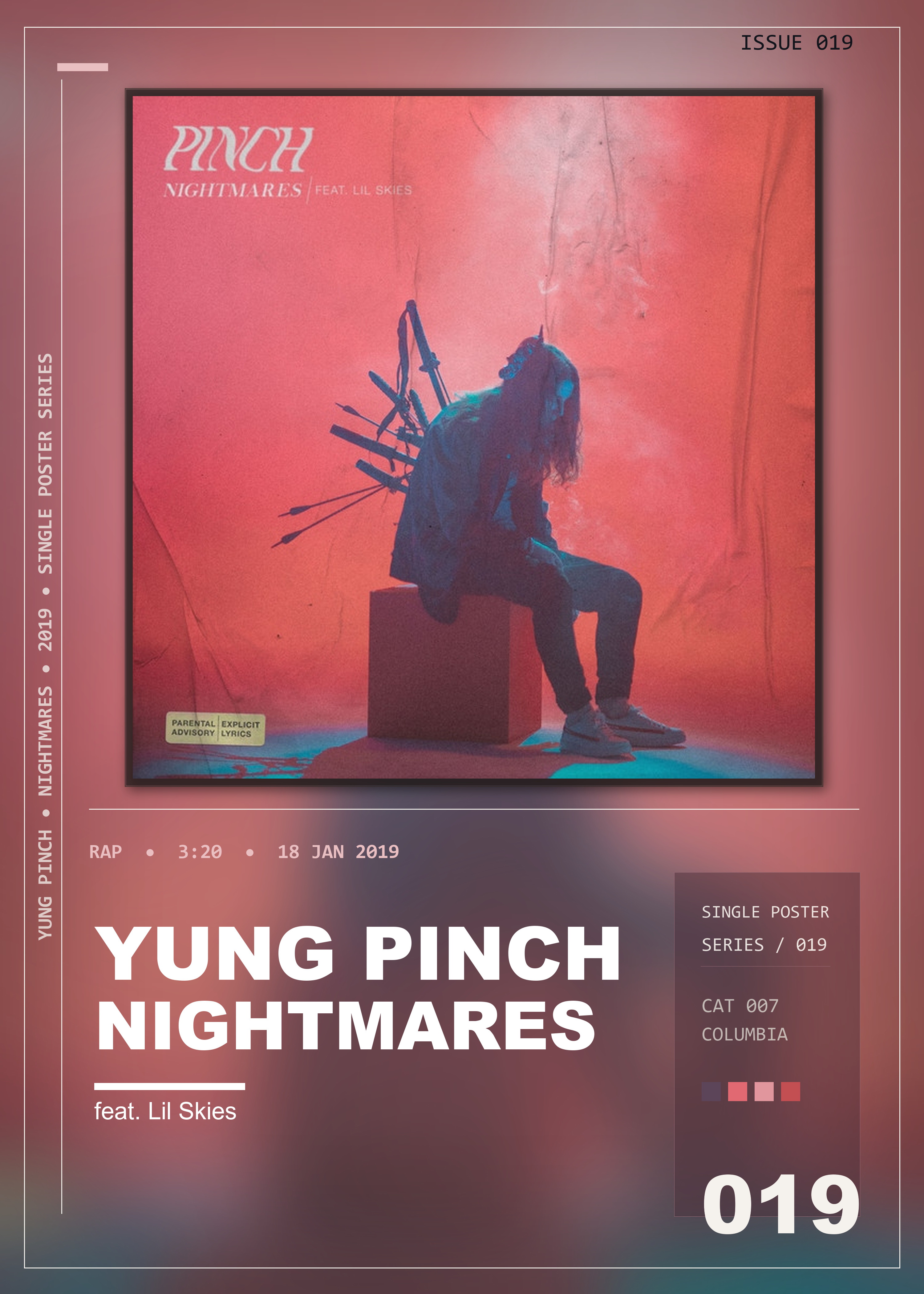 Music poster: Yung Pinch - Nightmares feat Lil Skies