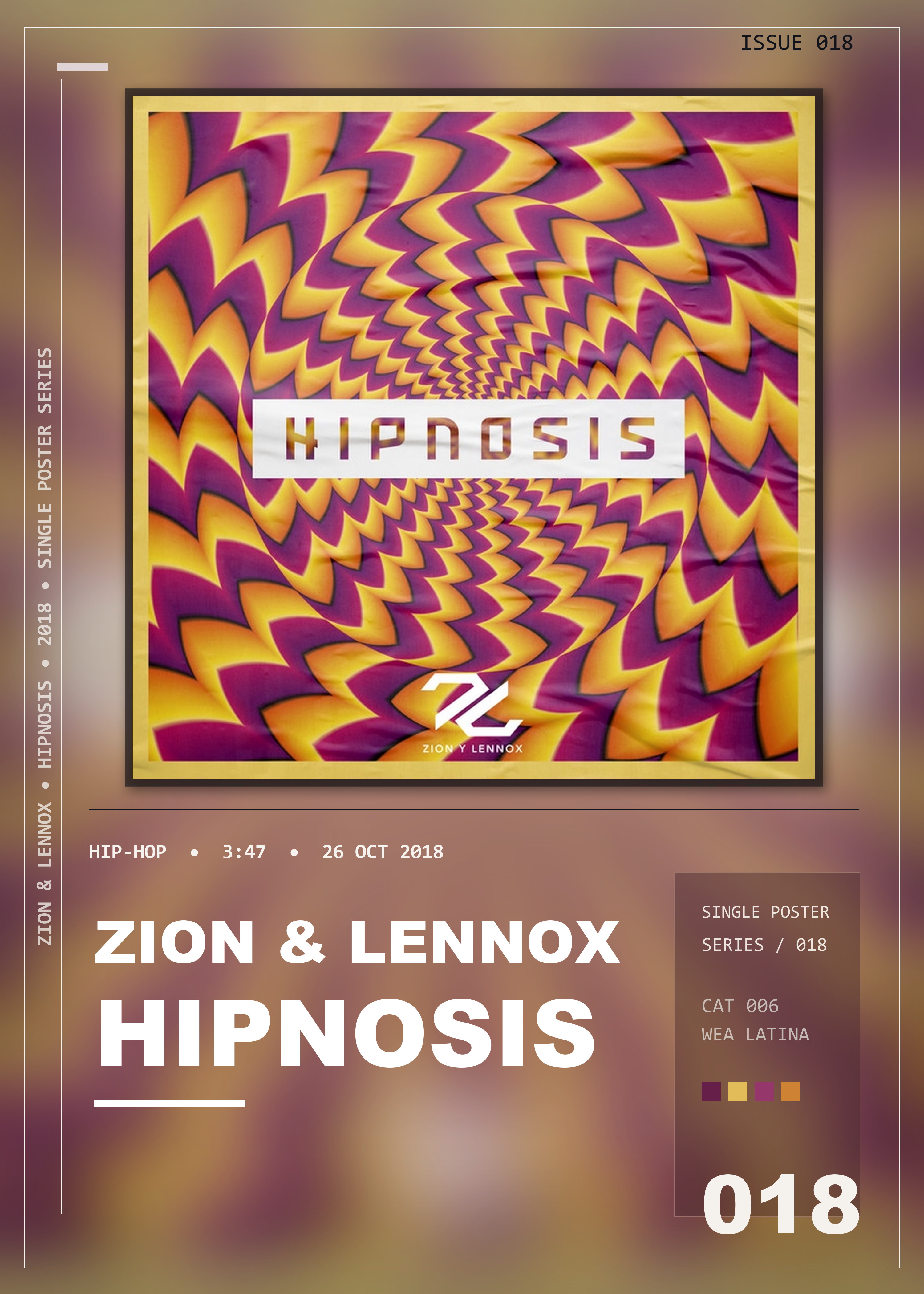Music poster: Zion Lennox - Hipnosis
