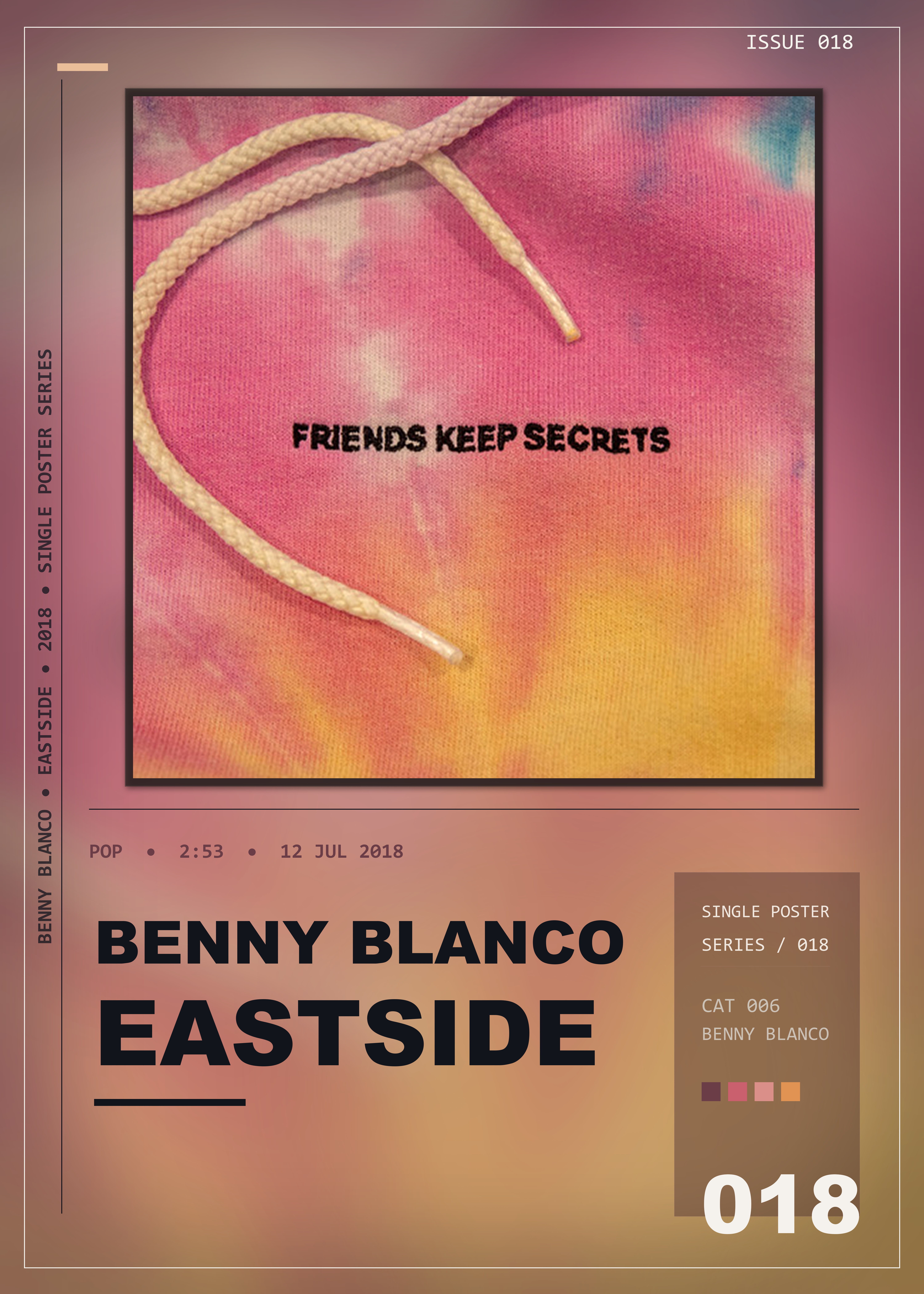 Music poster: benny blanco - Eastside with Halsey Khalid