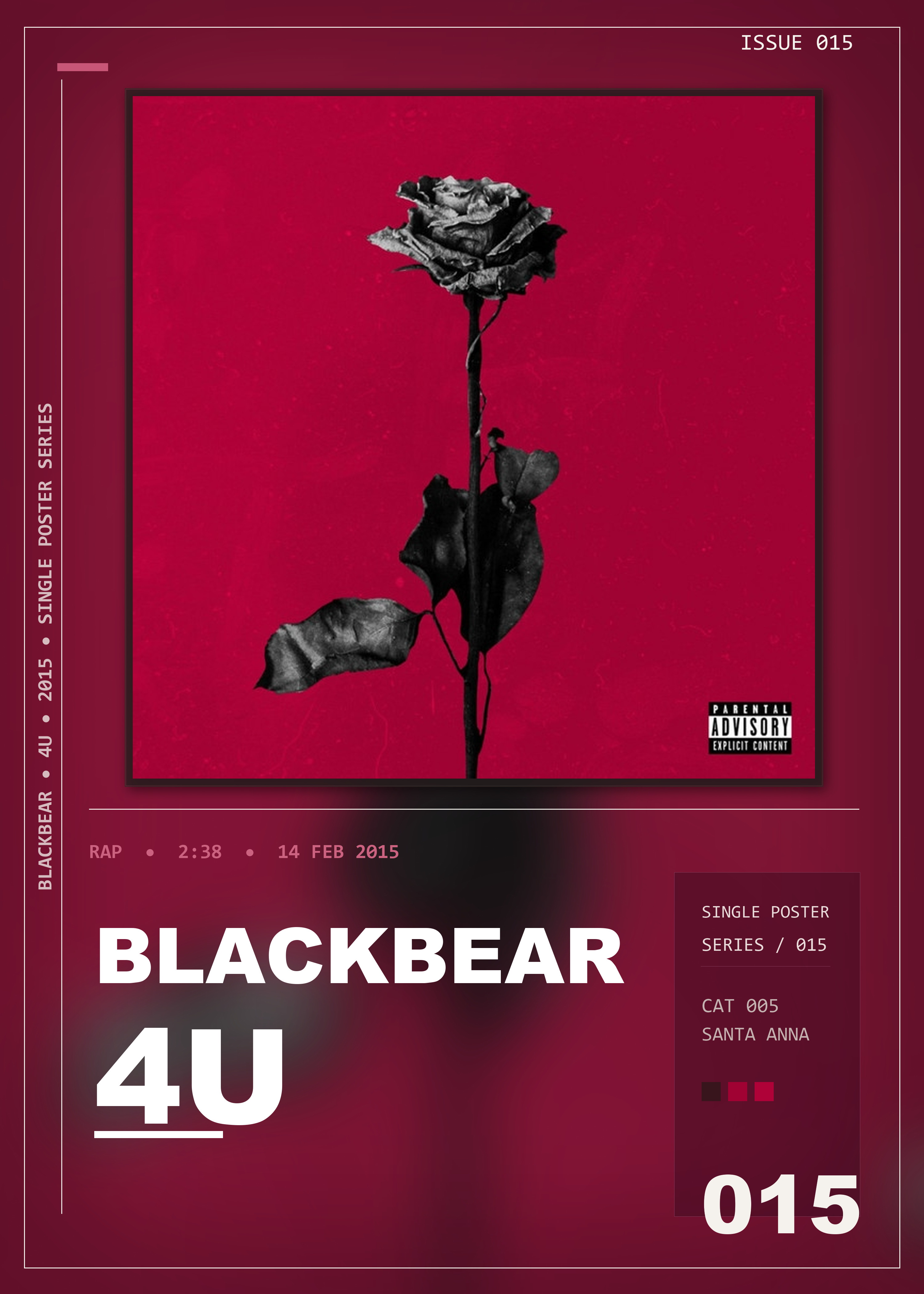 Music poster: blackbear - 4u
