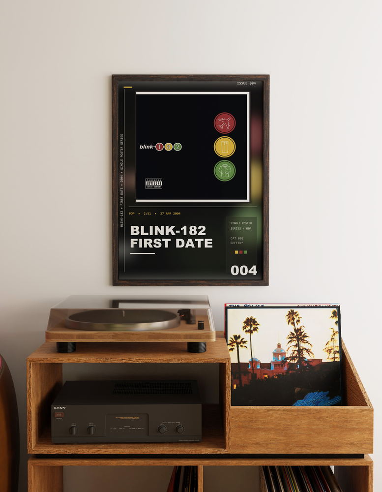Music poster: blink-182 - First Date