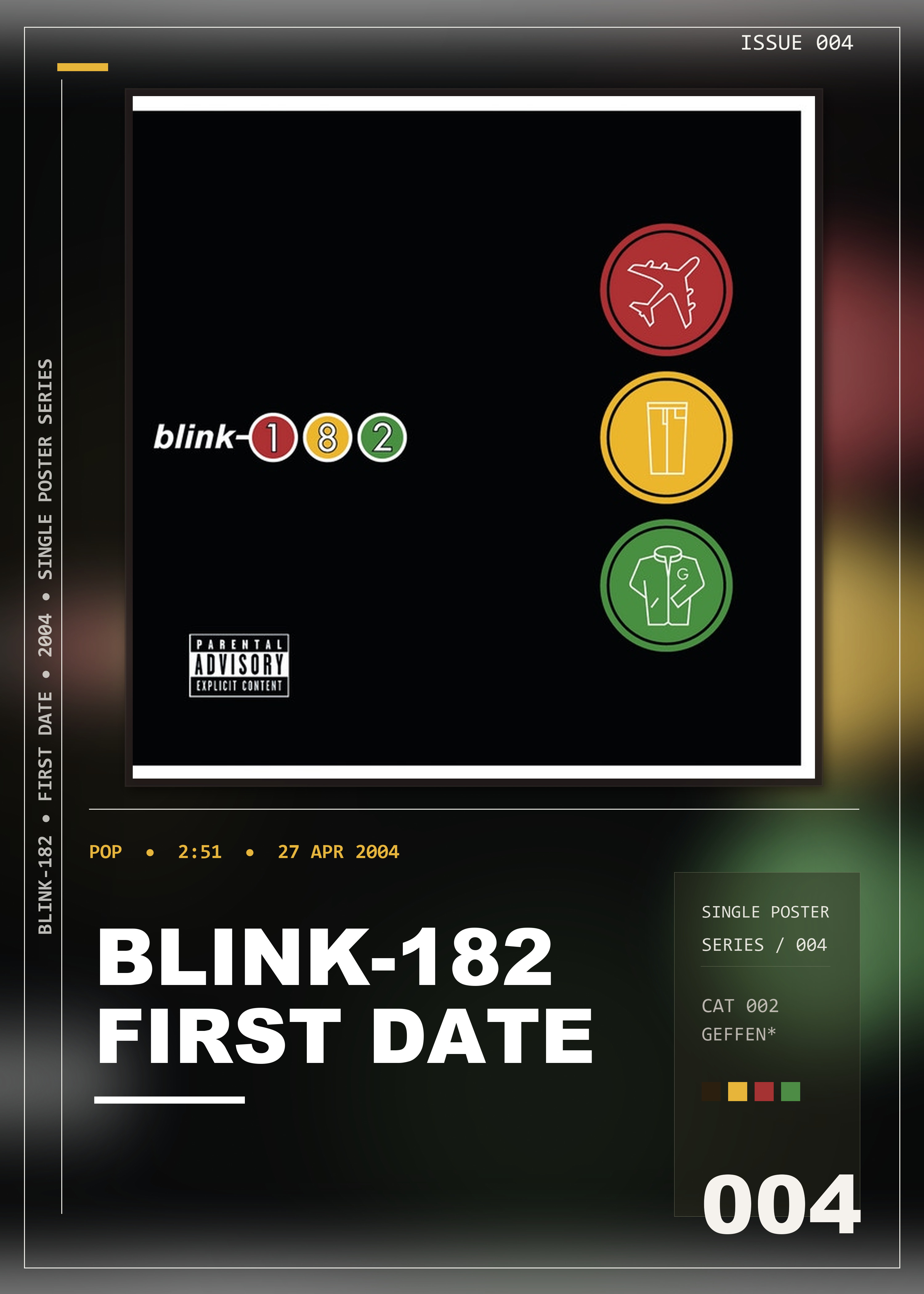 Music poster: blink-182 - First Date