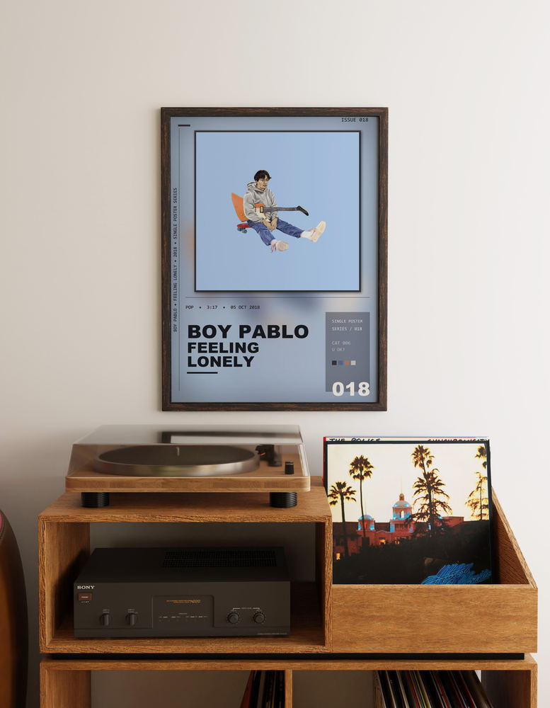 Music poster: boy pablo - Feeling Lonely