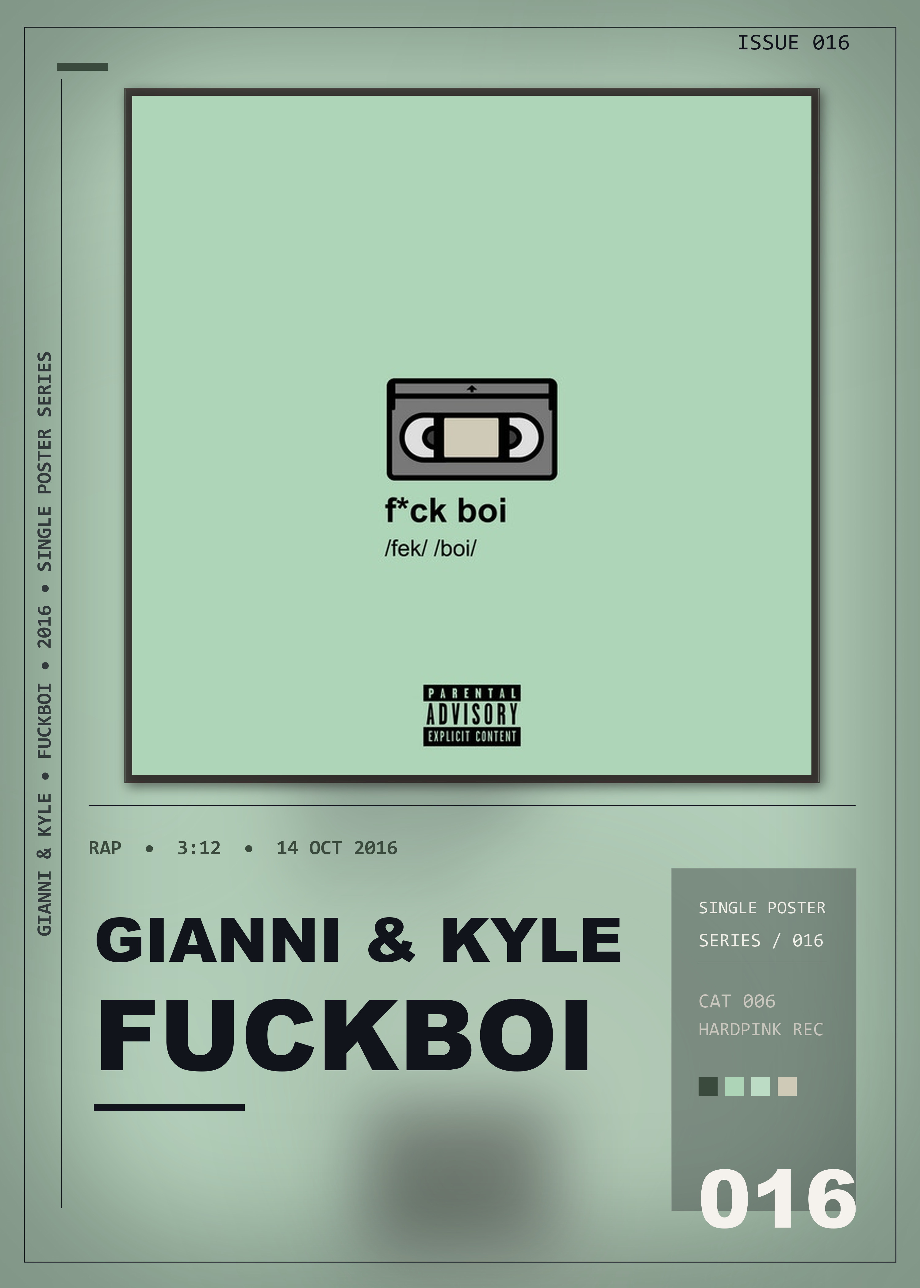 Music poster: gianni kyle - fuckboi