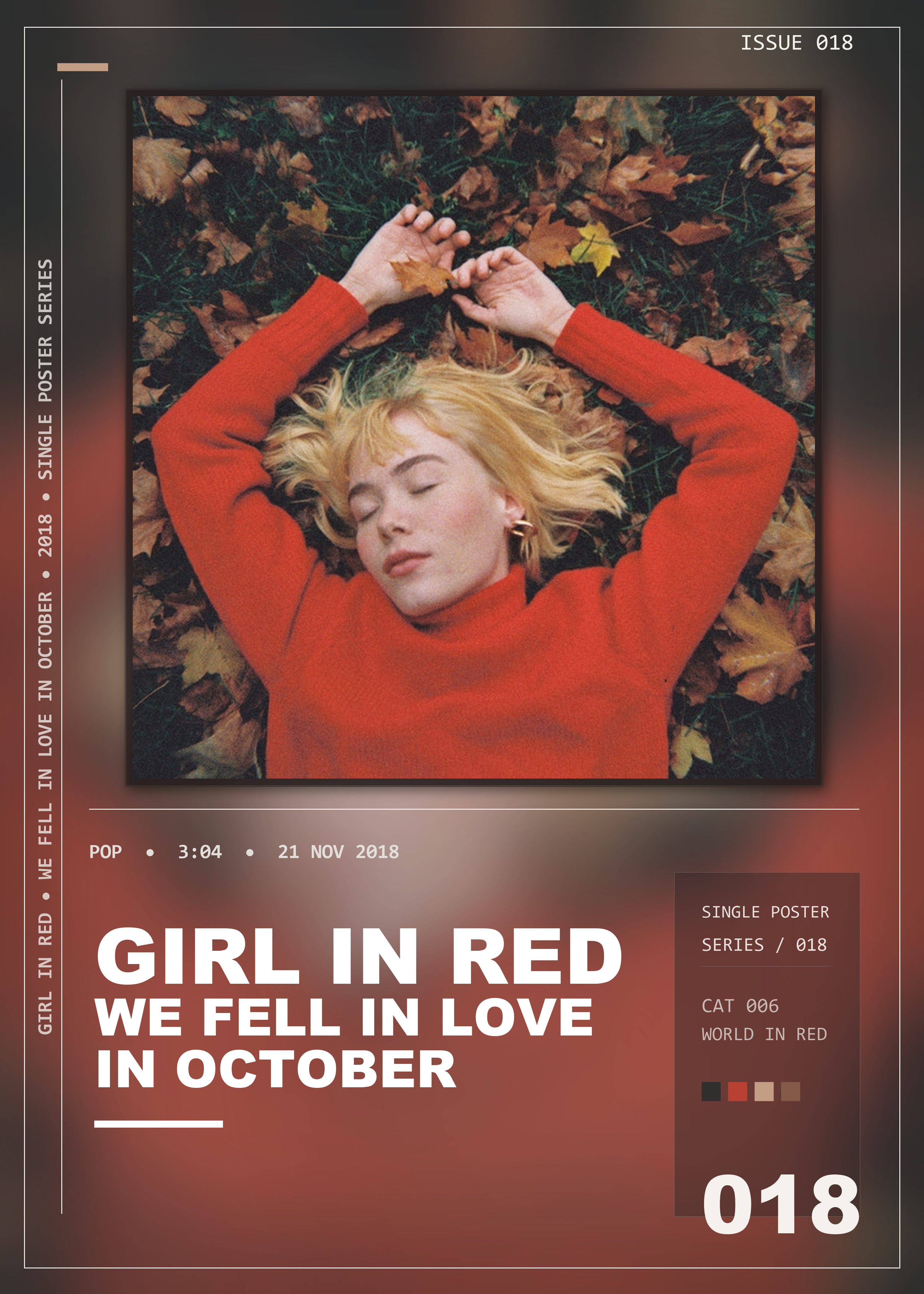 Music poster: girl in red - we fell in love in october