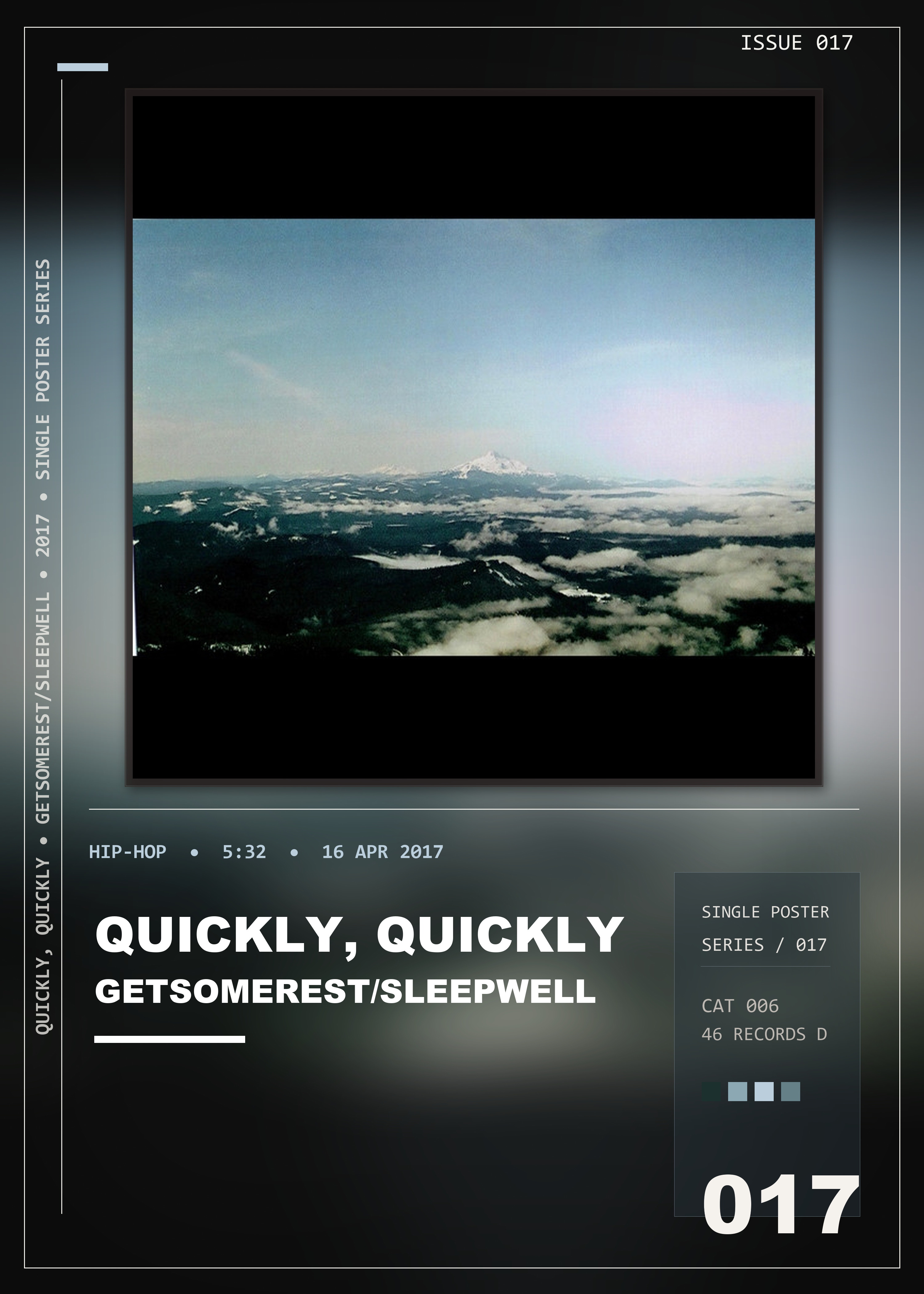 Music poster: quickly quickly - Getsomerestsleepwell
