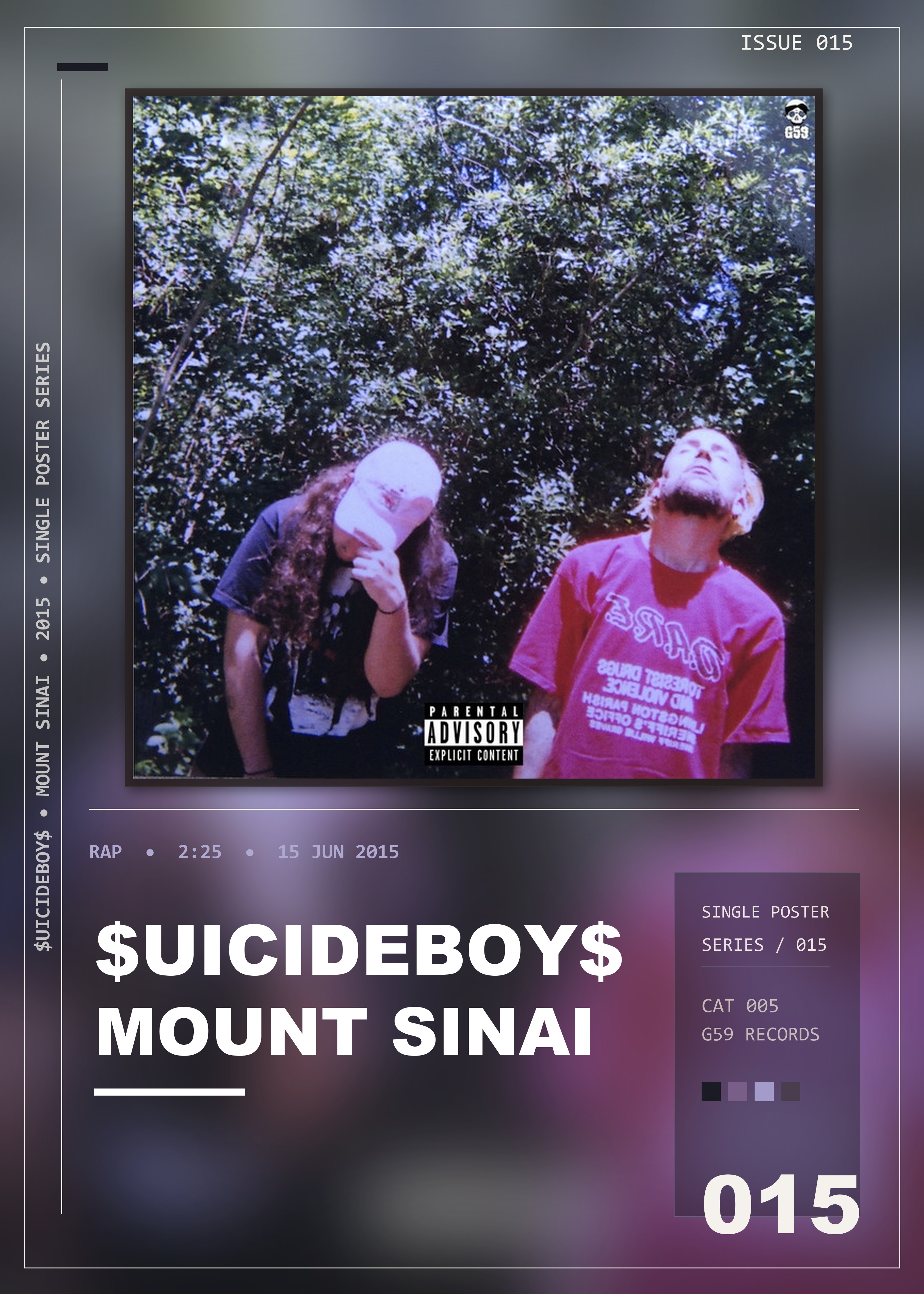 Music poster: uicideBoy - Mount Sinai