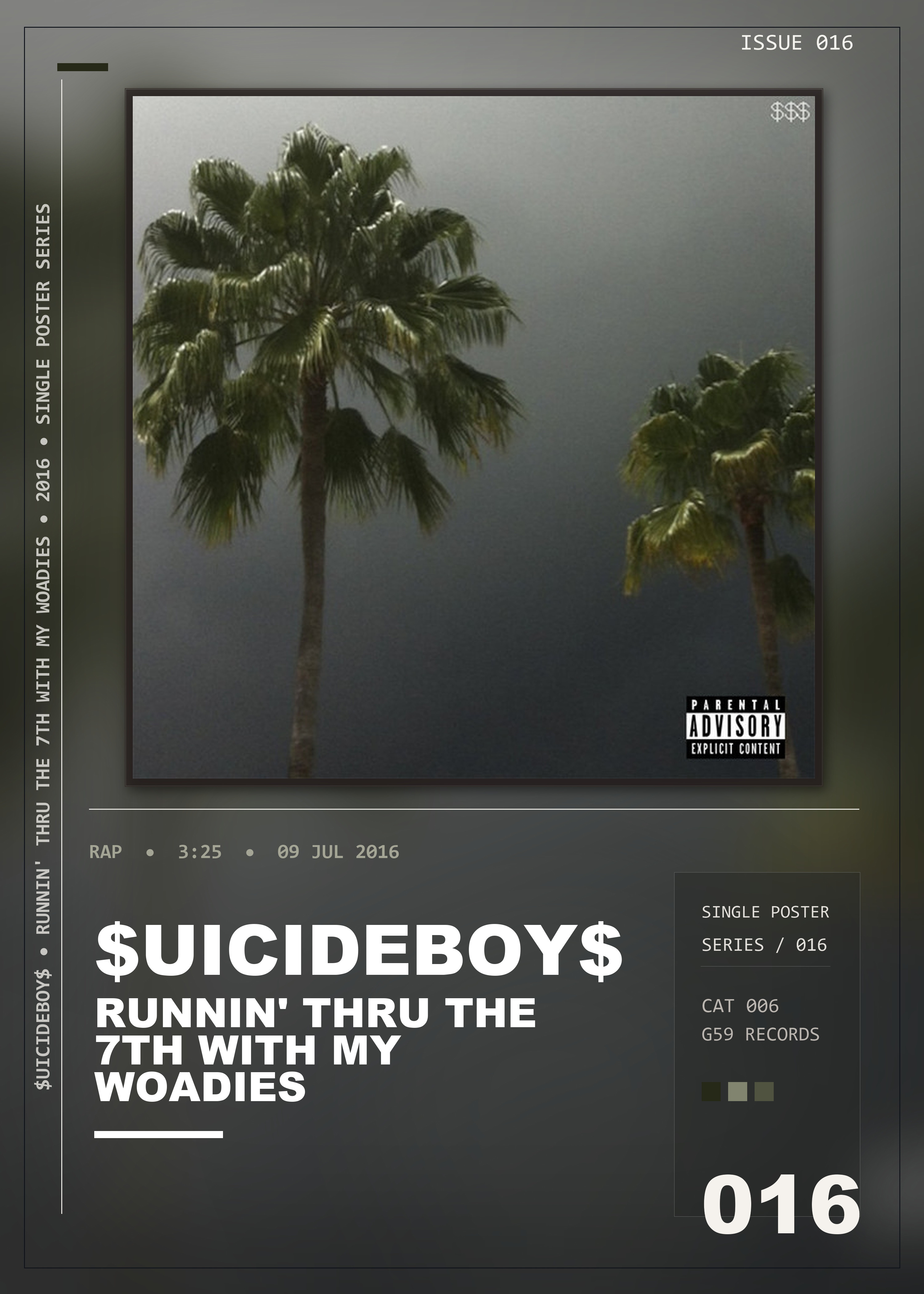 Music poster: uicideBoy - Runnin Thru The 7th With My Woadies