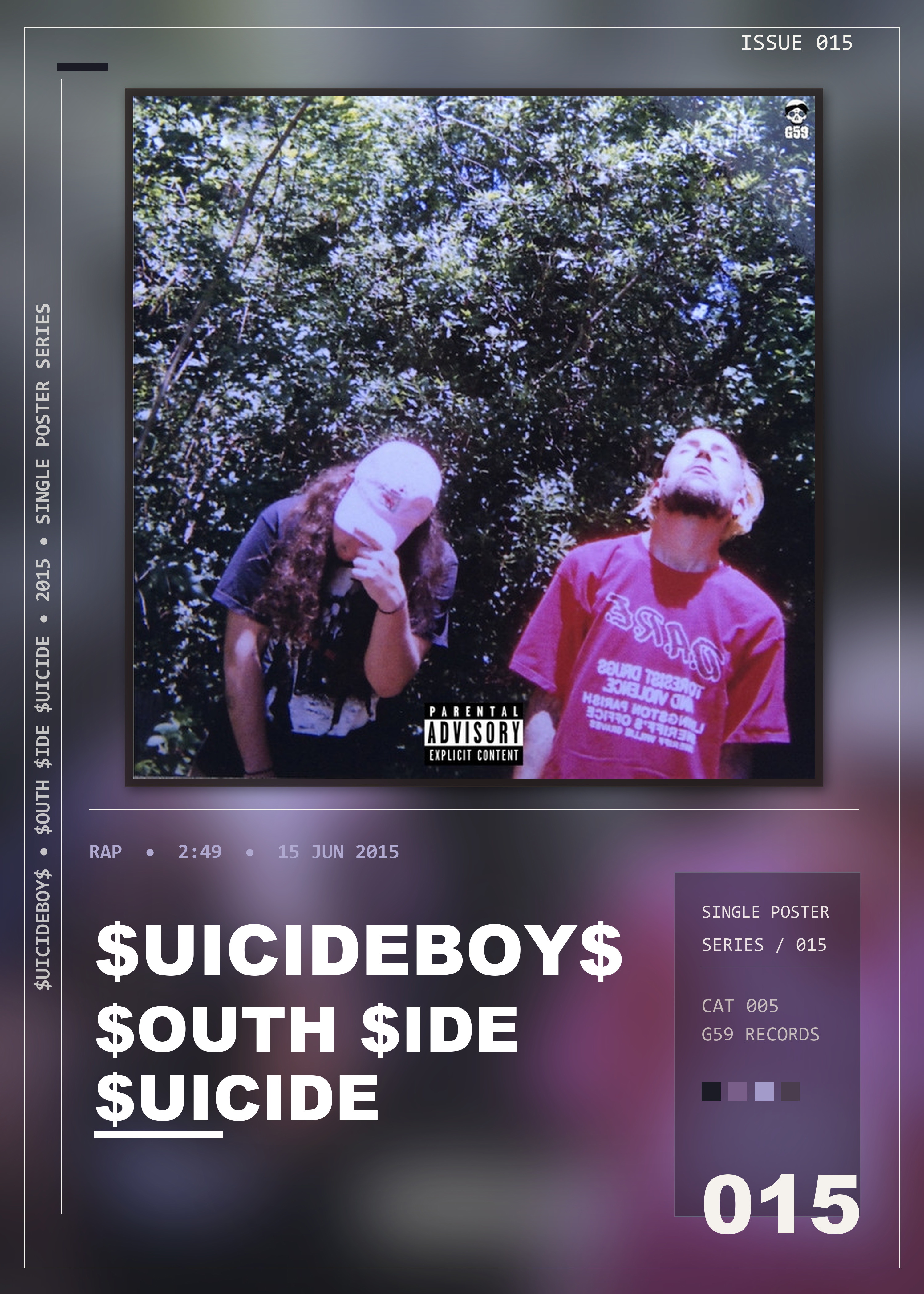Music poster: uicideBoy - outh ide uicide
