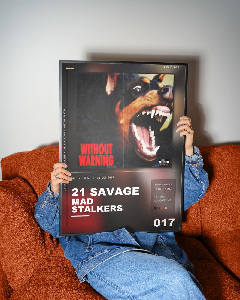 Music poster: 21 Savage - Mad Stalkers
