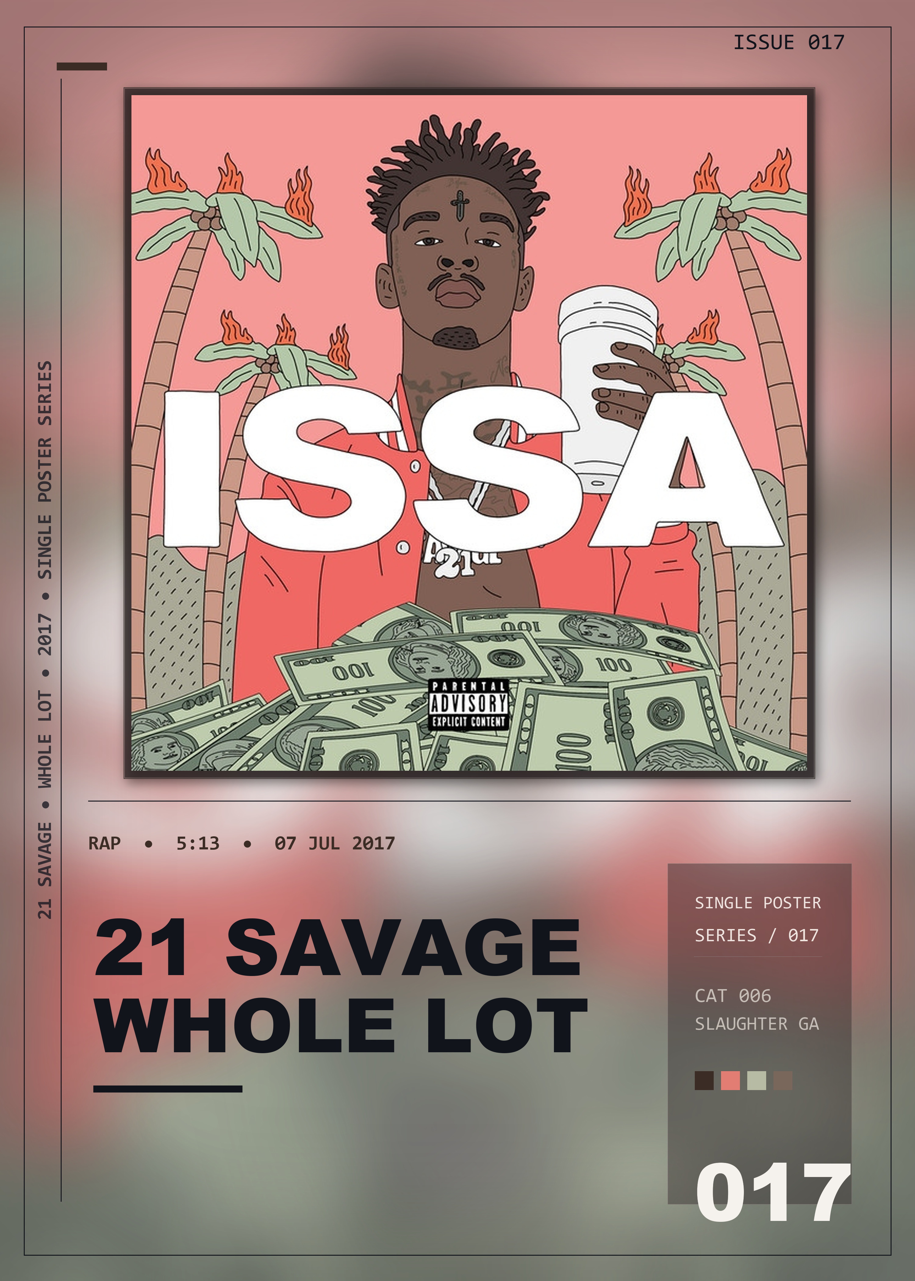 Music poster: 21 Savage - Whole Lot