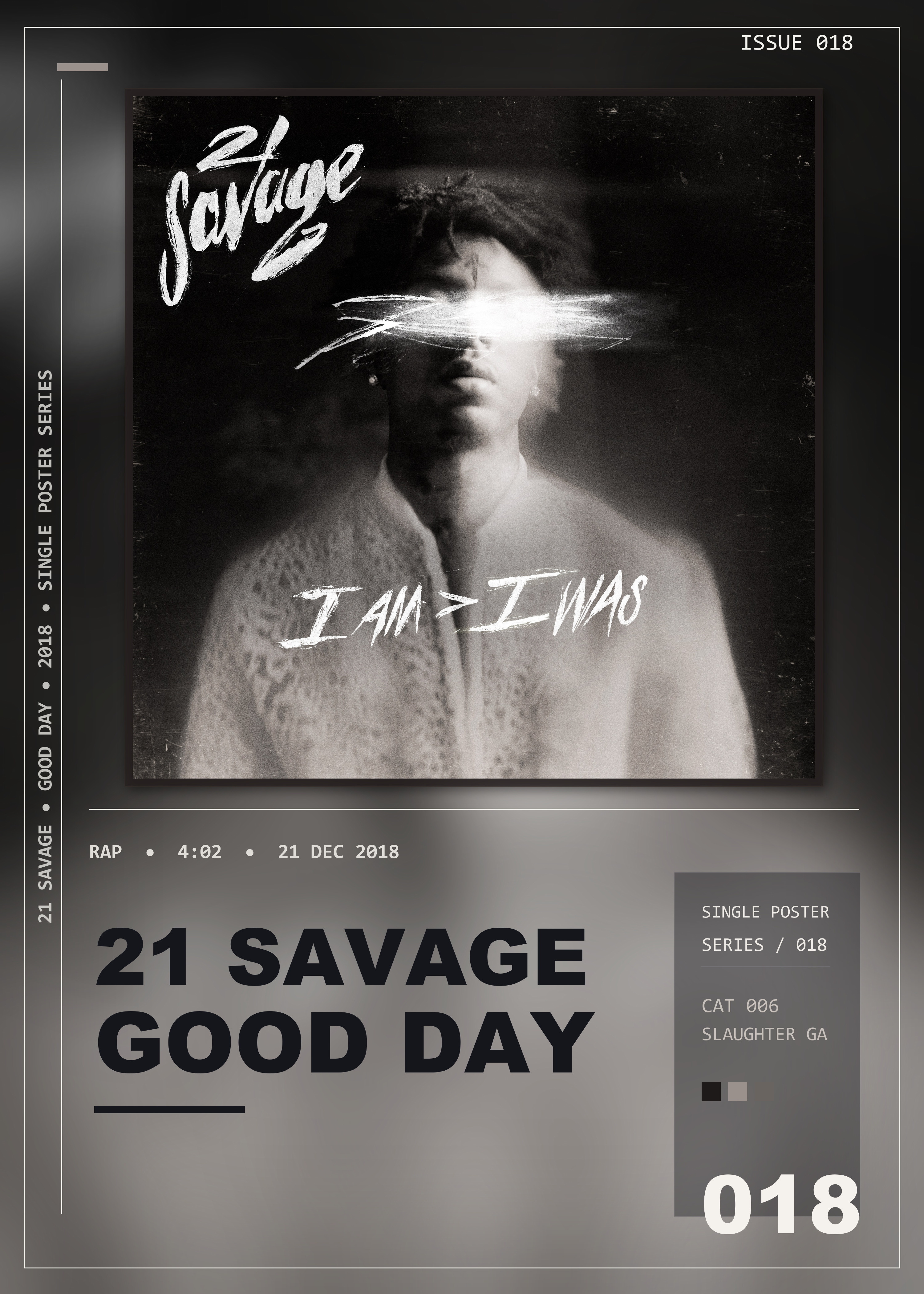Music poster: 21 Savage - good day