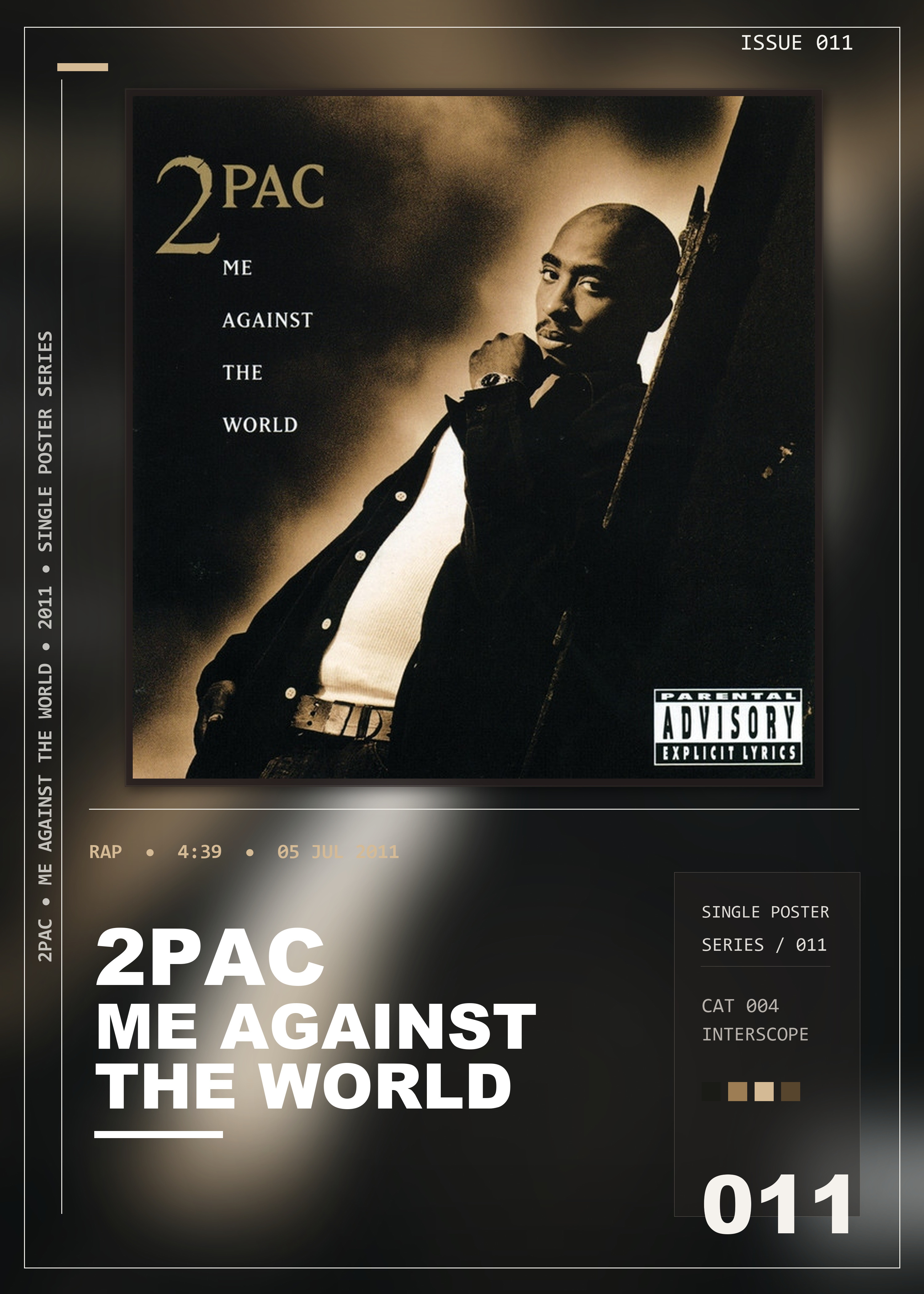 Music poster: 2Pac - Me Against The World