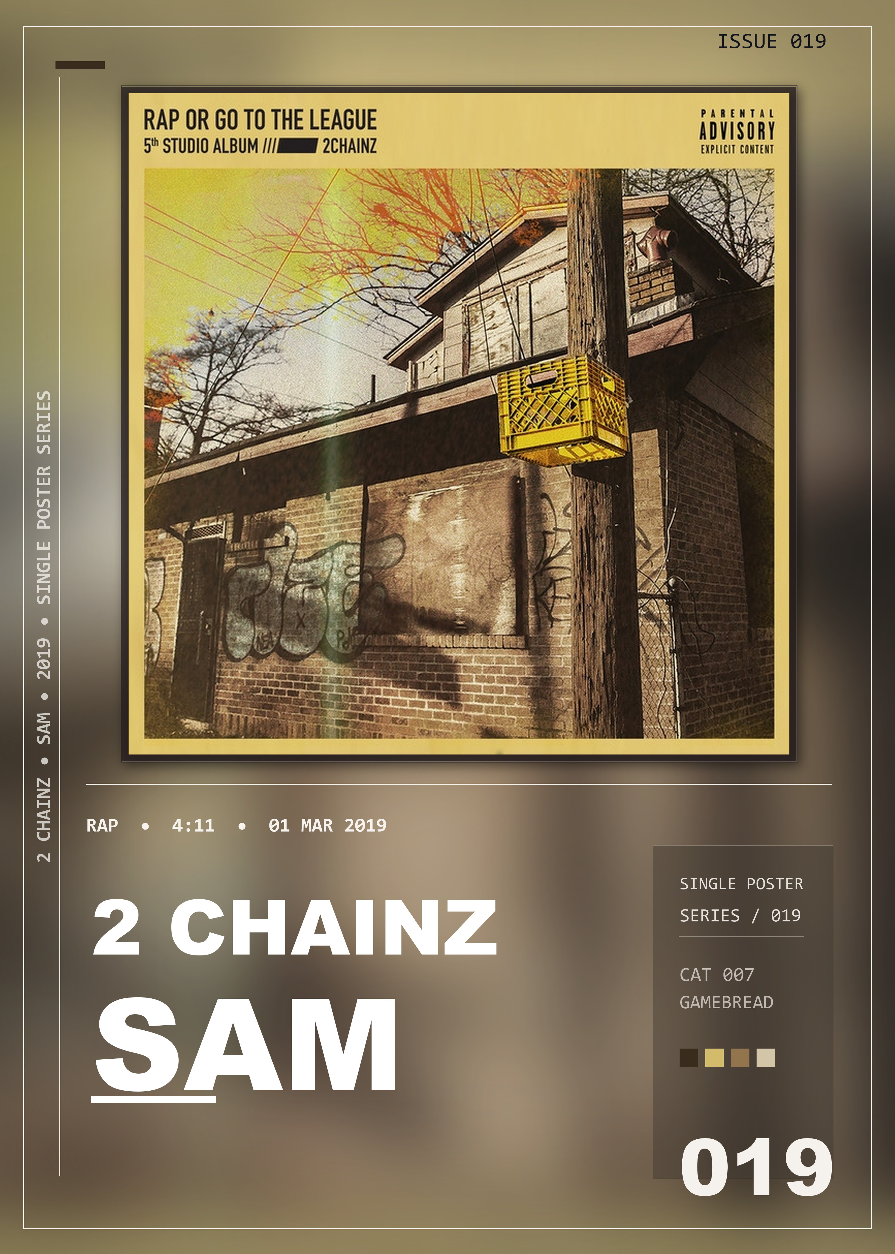 Music poster: 2 Chainz - Sam