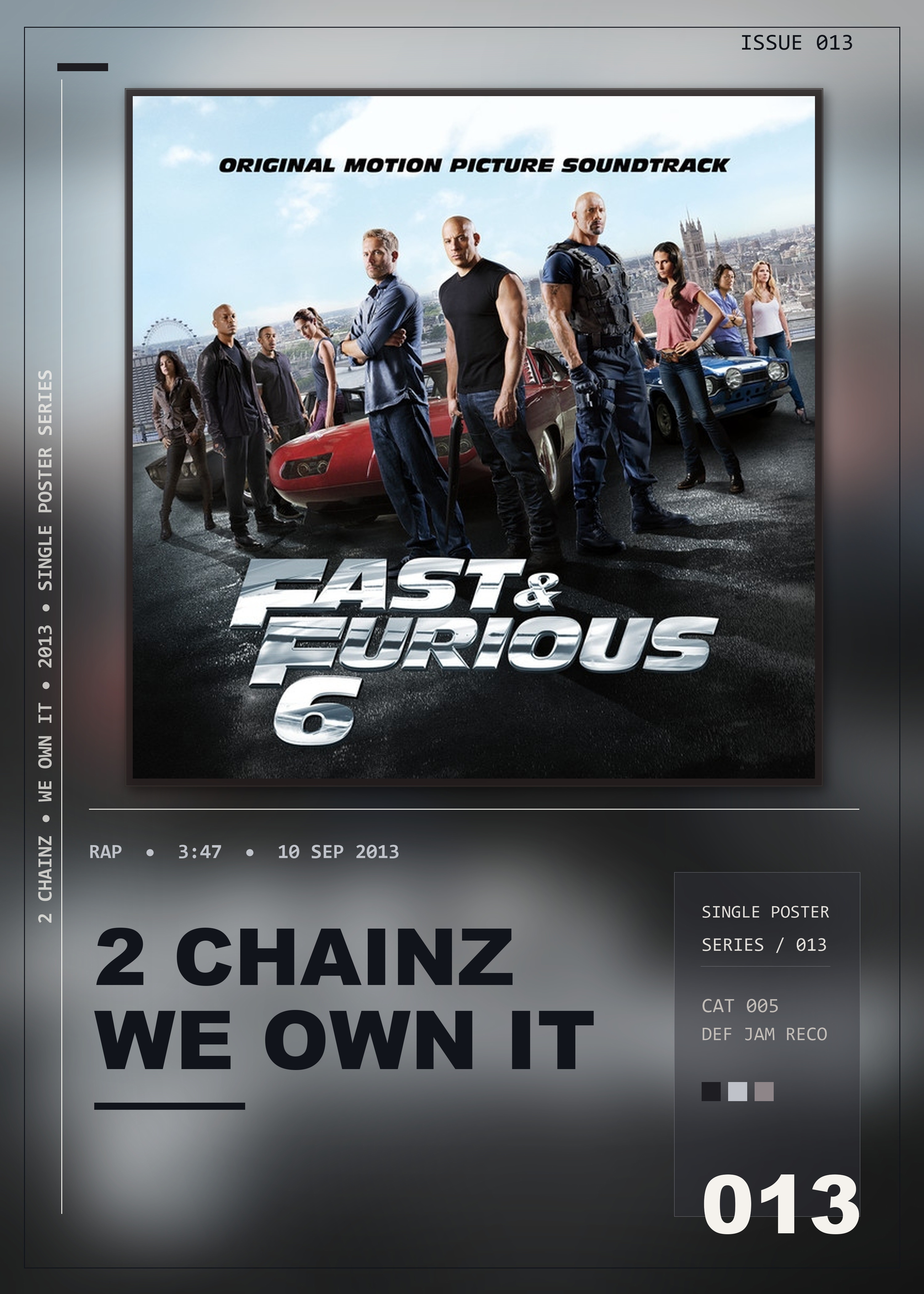 Music poster: 2 Chainz - We Own It Fast Furious