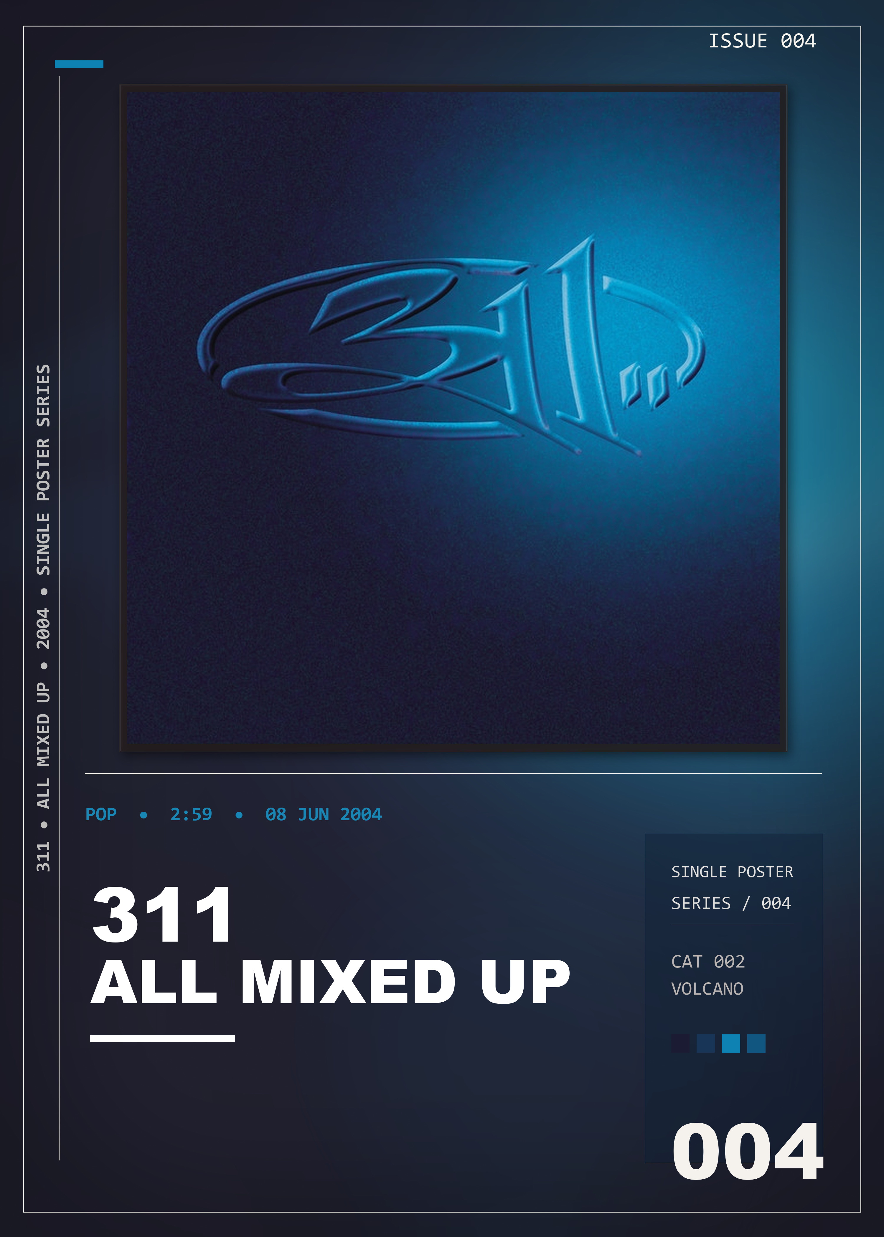 Music poster: 311 - All Mixed Up