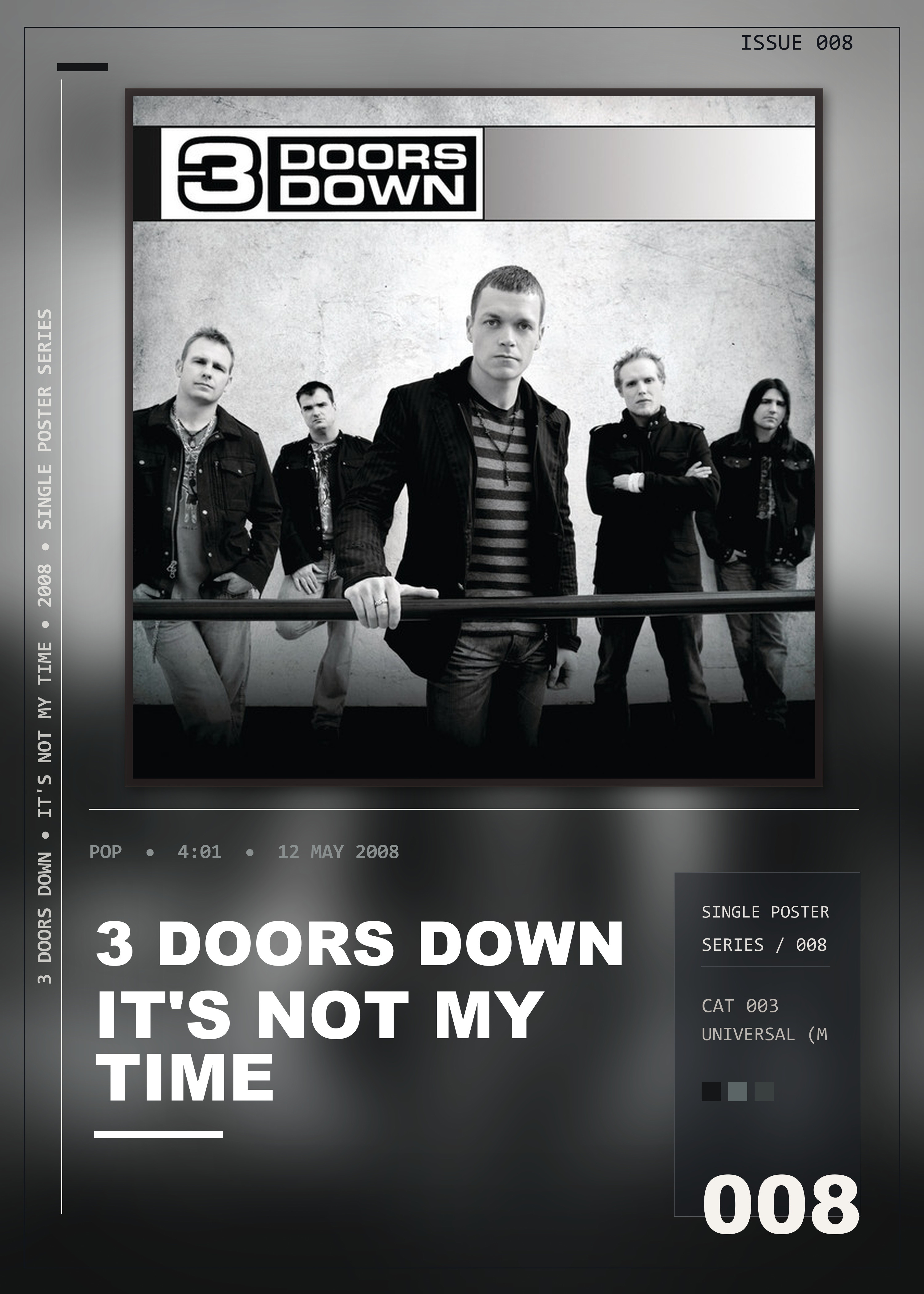 Music poster: 3 Doors Down - Its Not My Time