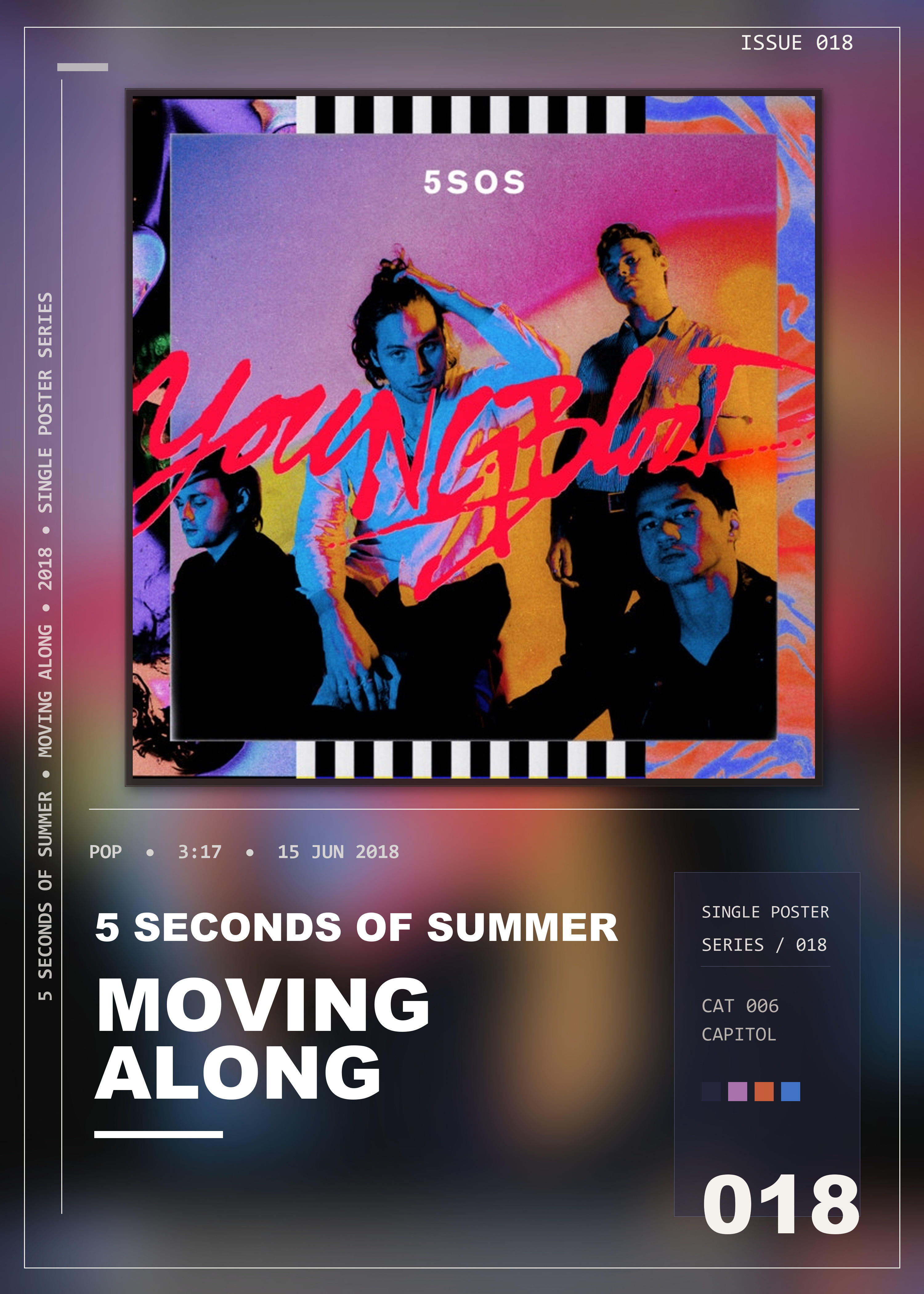 Music poster: 5 Seconds of Summer - Moving Along