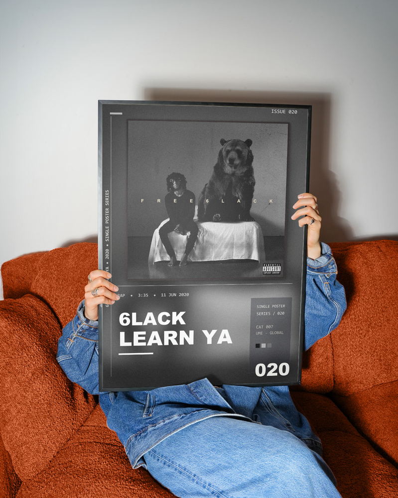 Music poster: 6LACK - Learn Ya