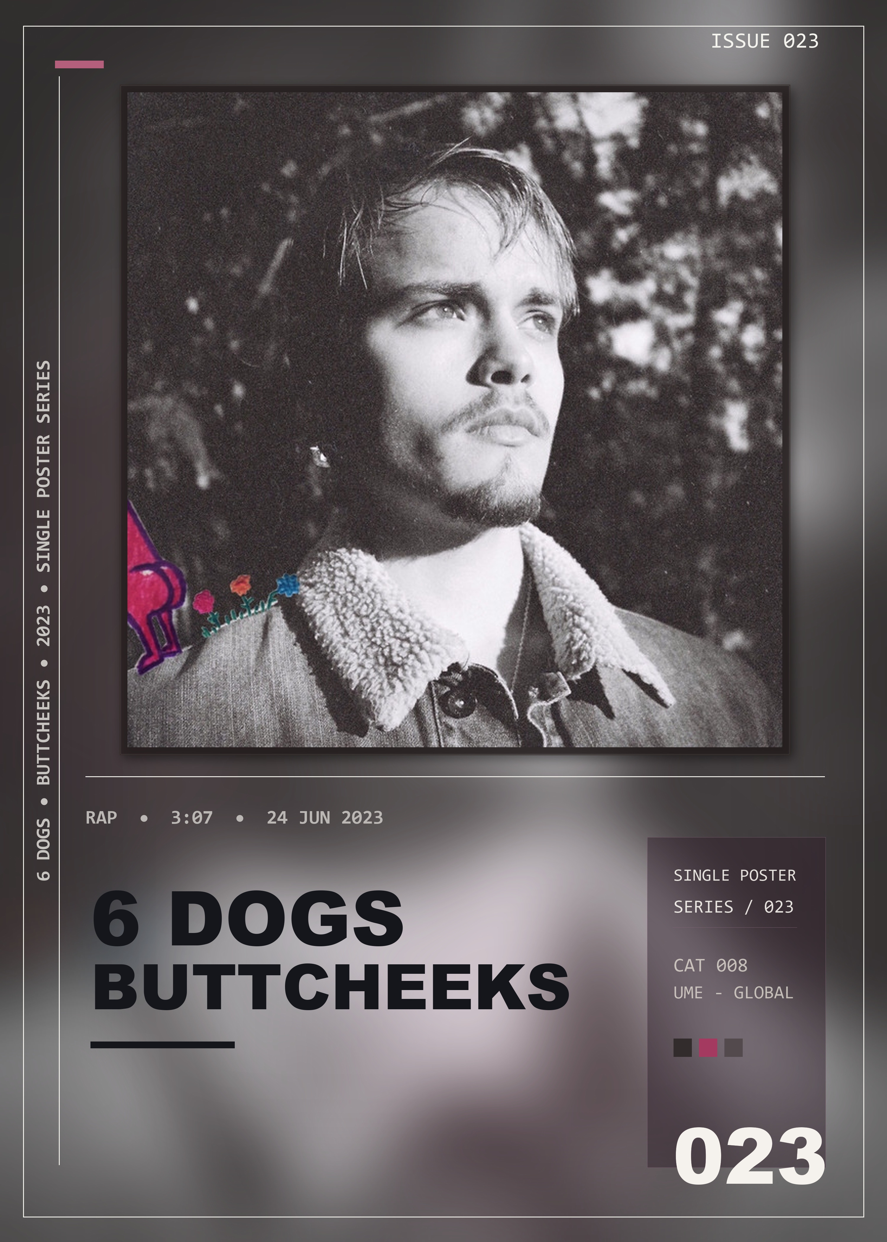 Music poster: 6 Dogs - Buttcheeks