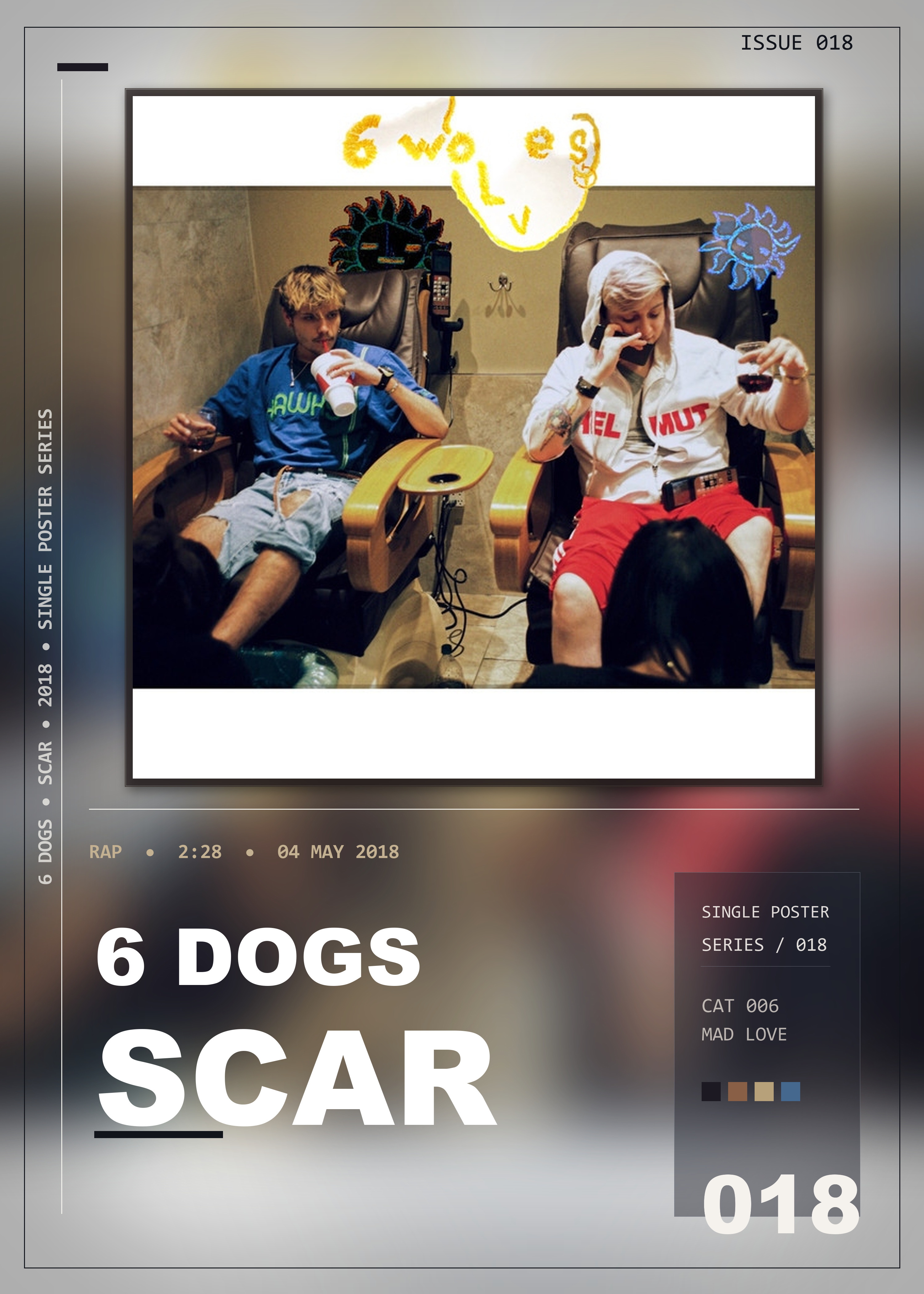 Music poster: 6 Dogs - Scar