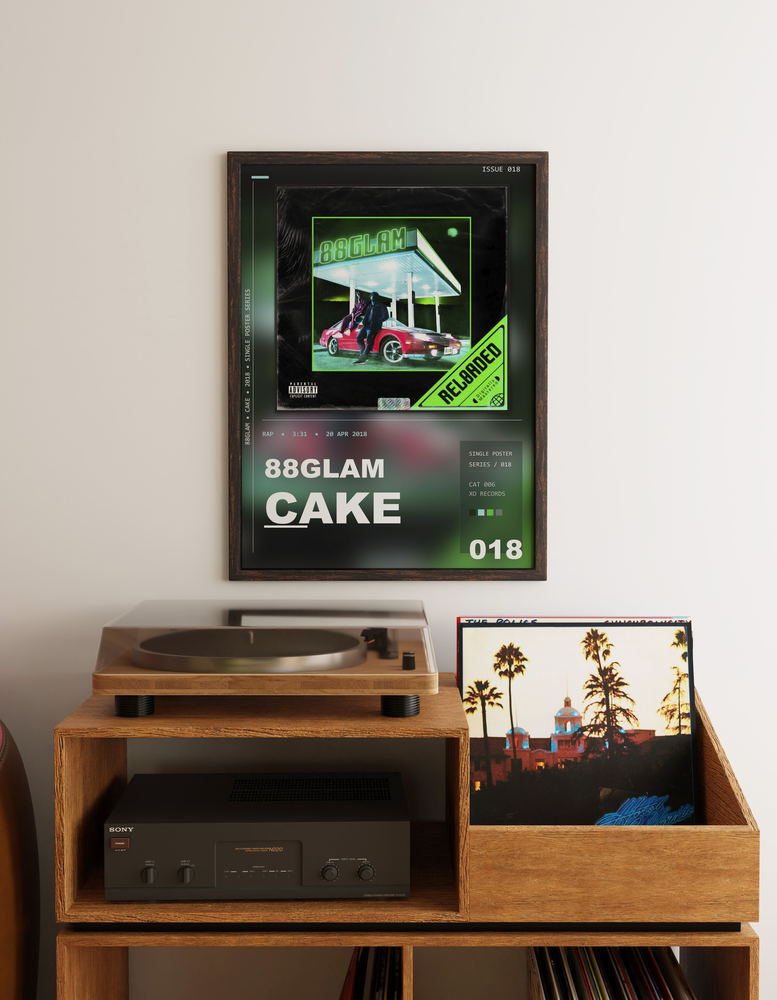 Music poster: 88GLAM - Cake
