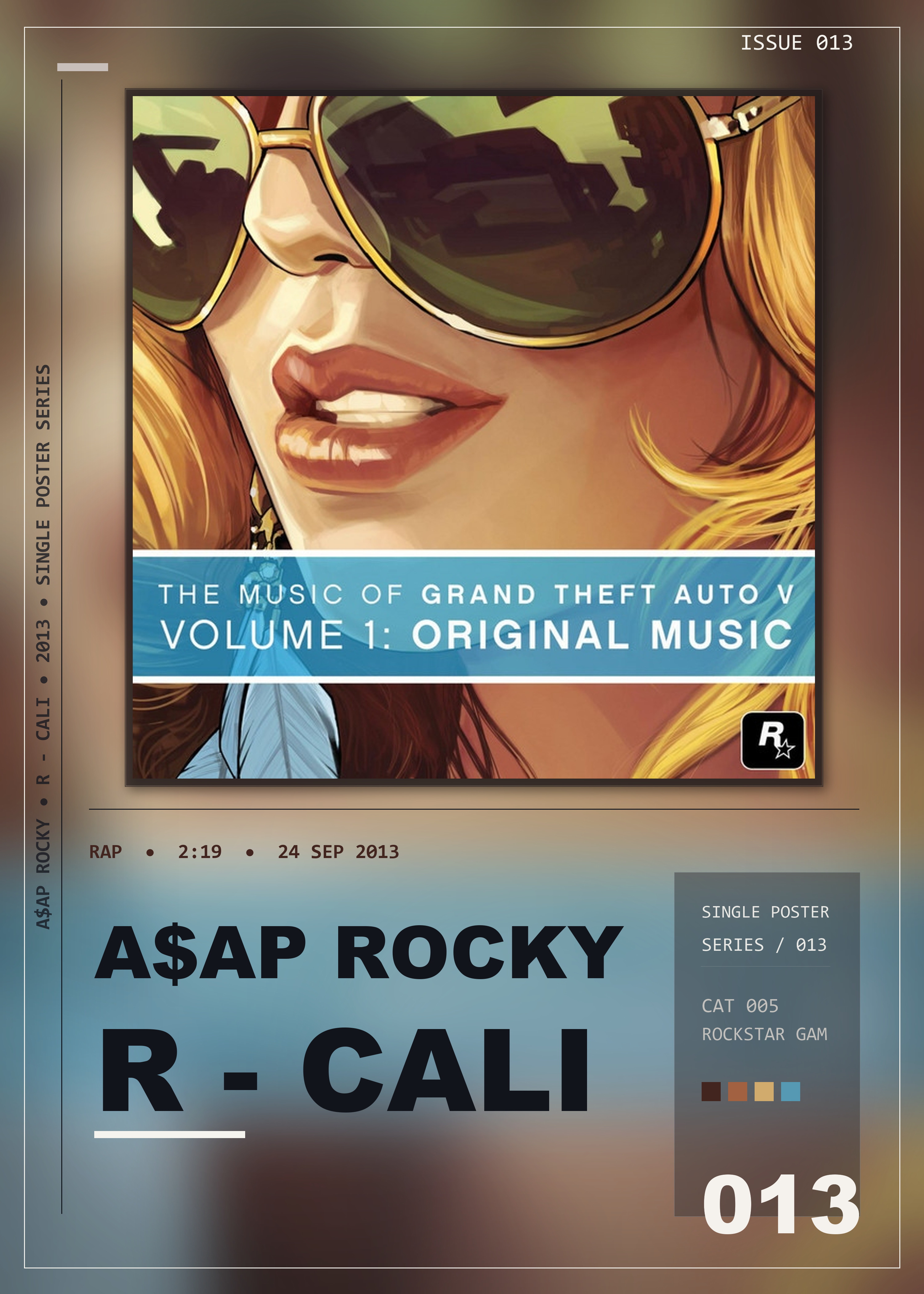 Music poster: AAP Rocky - r - Cali