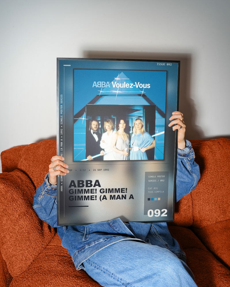 Music poster: ABBA - Gimme Gimme Gimme A Man After Midnight