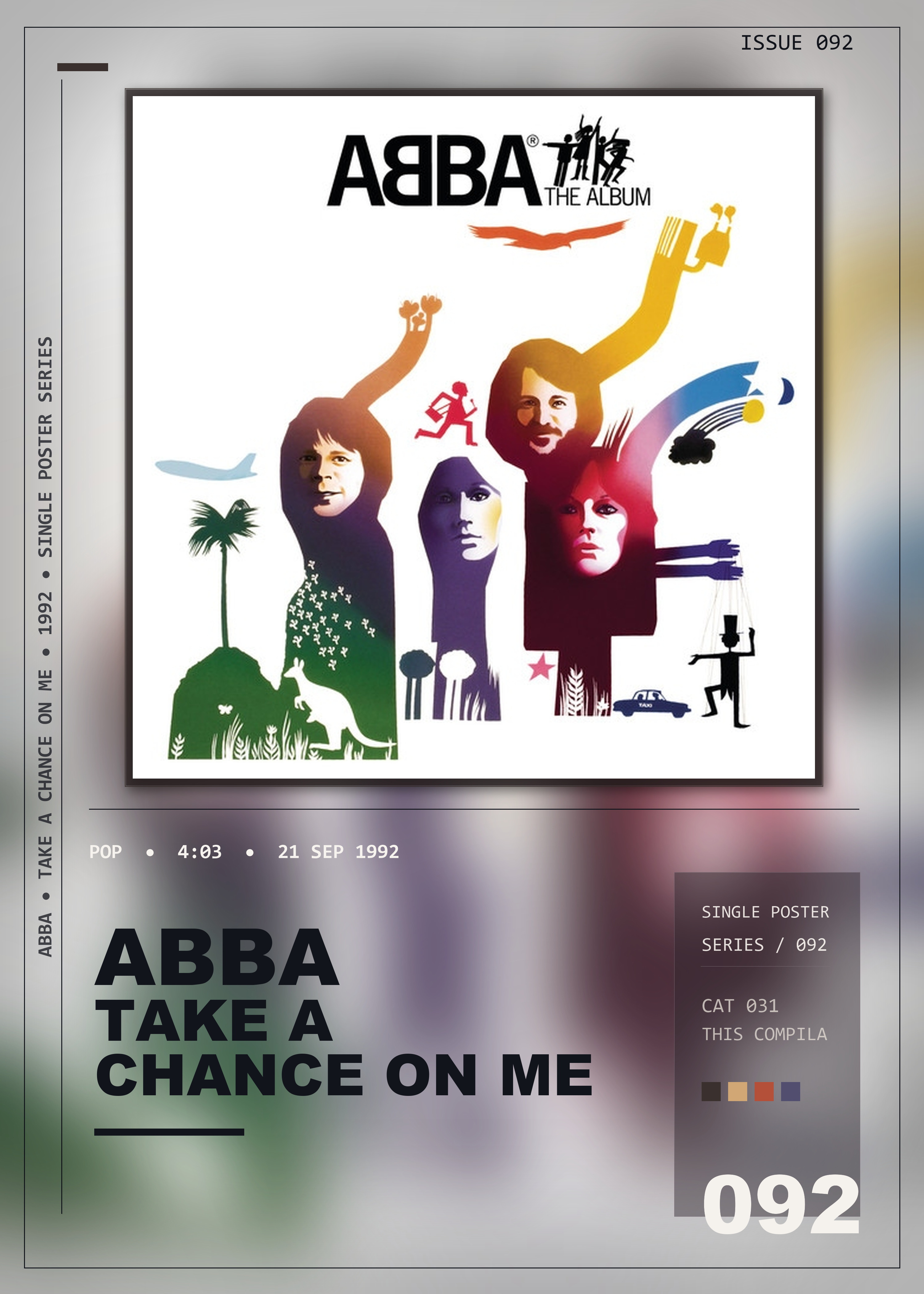Music poster: ABBA - Take A Chance On Me