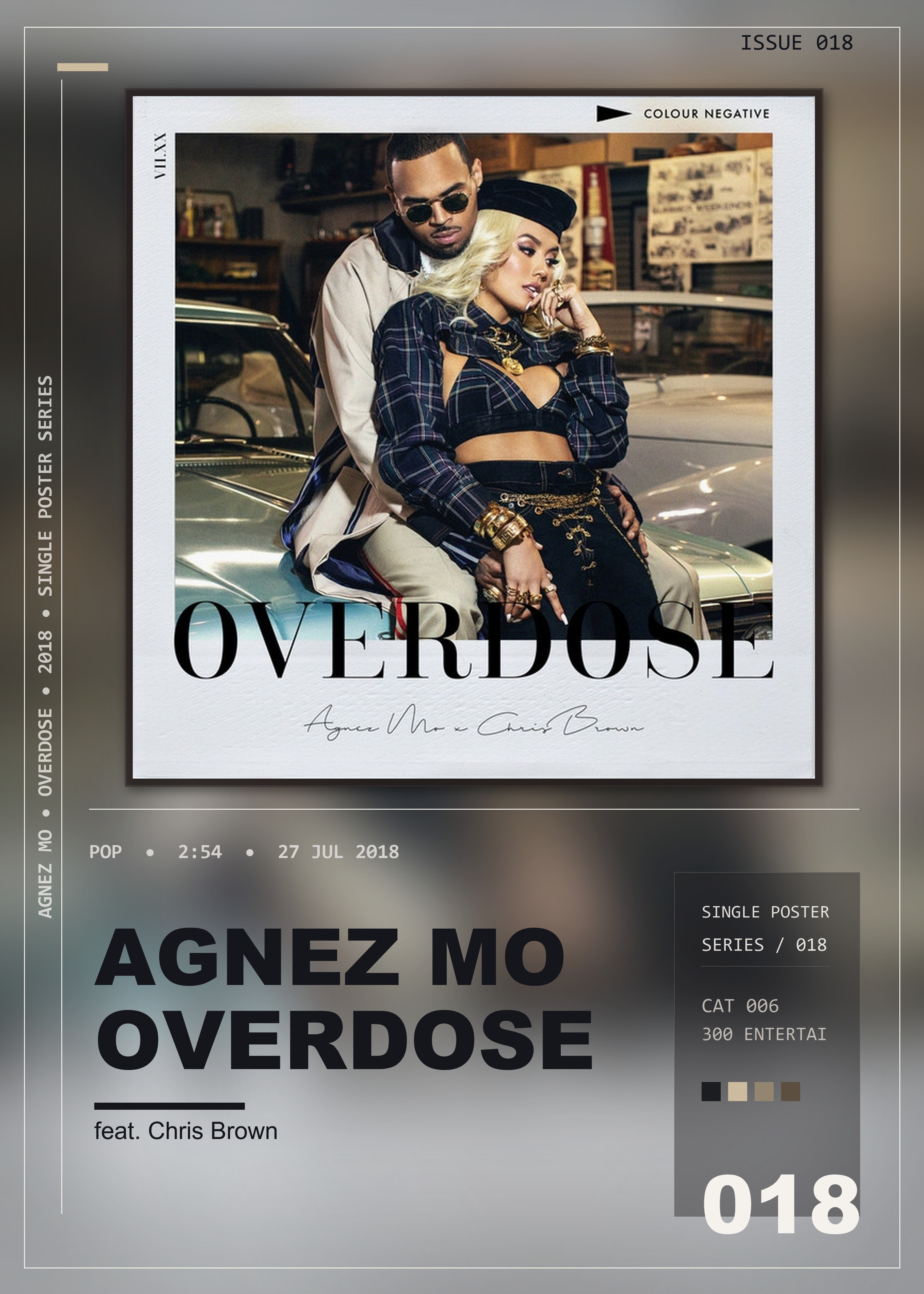 Music poster: AGNEZ MO - Overdose feat Chris Brown