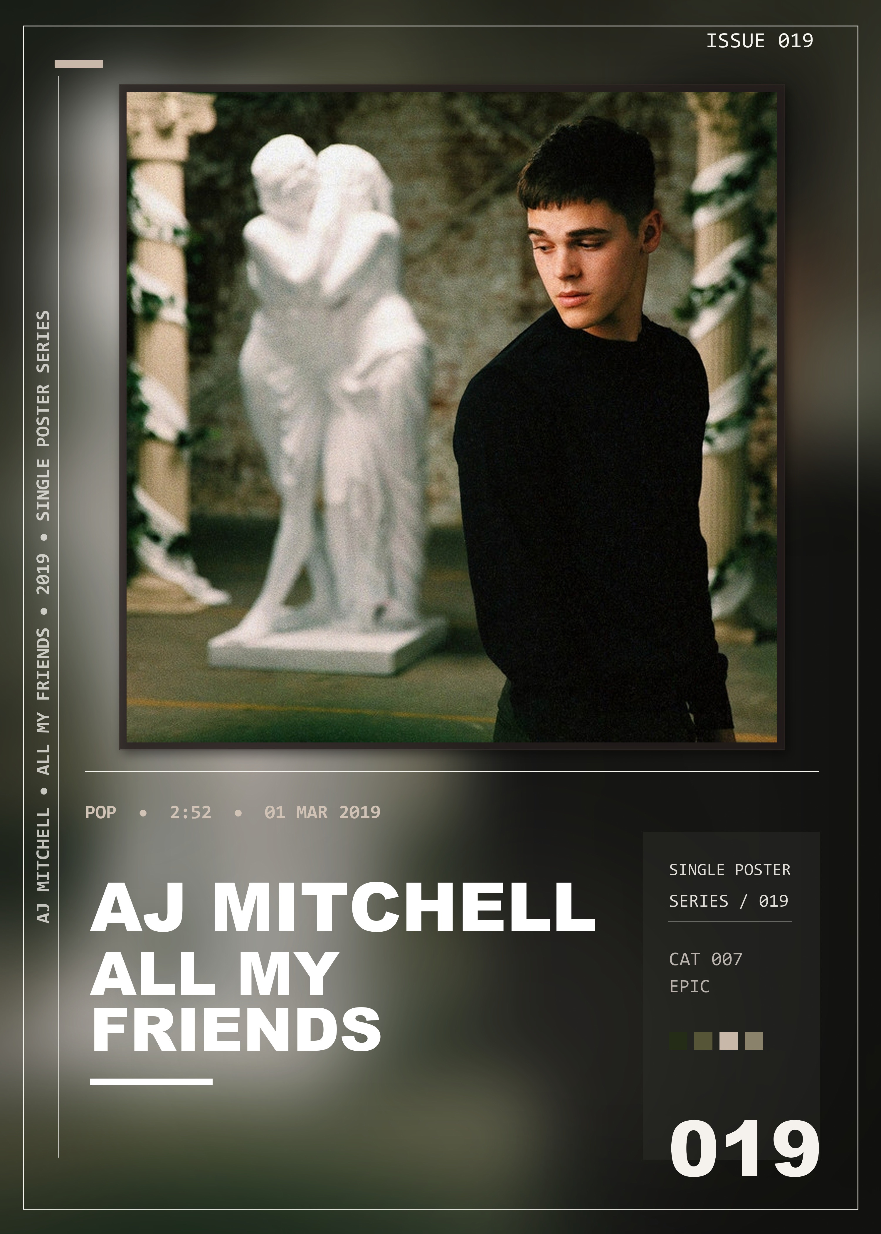 Music poster: AJ Mitchell - All My Friends