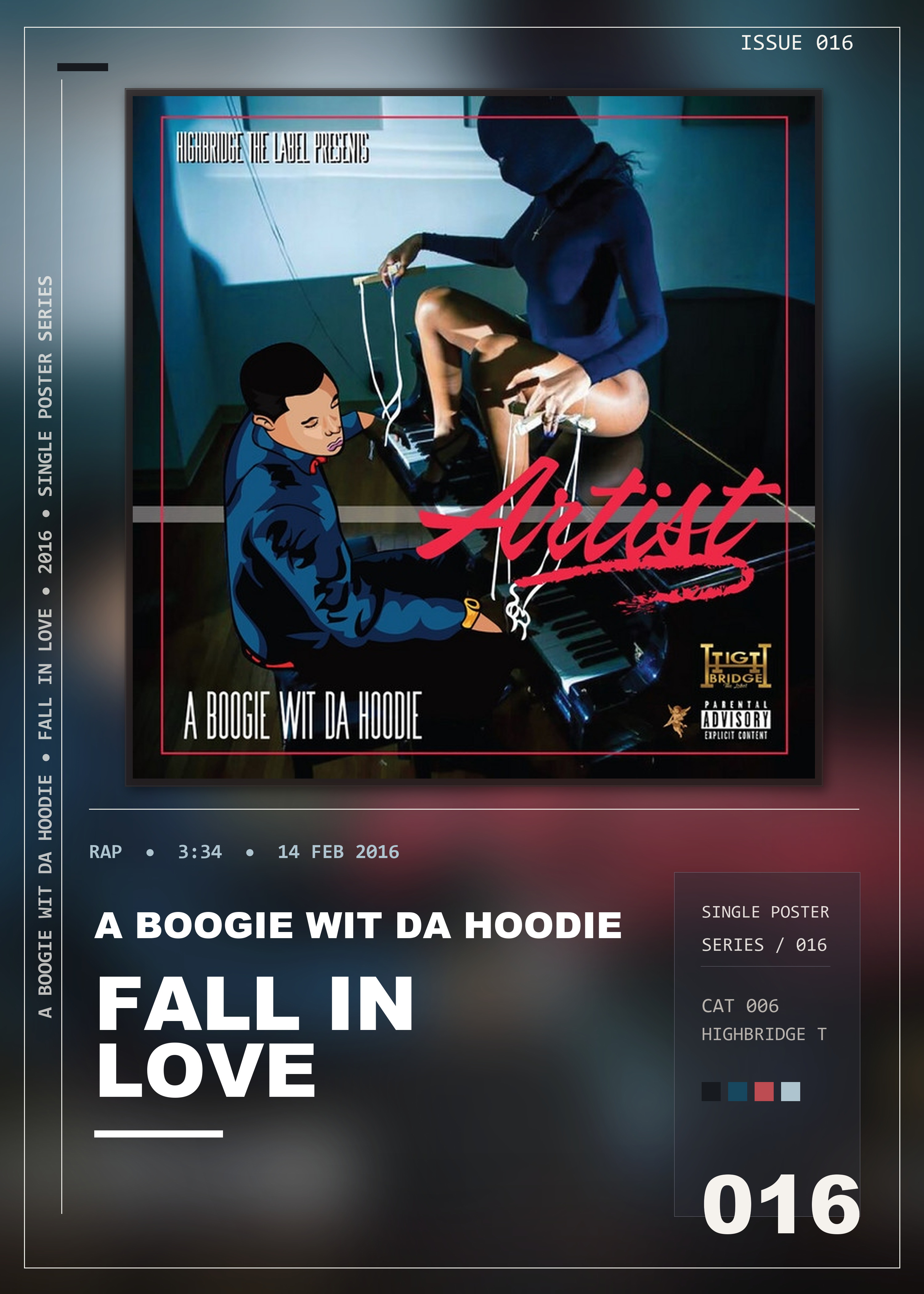 Music poster: A Boogie Wit da Hoodie - Fall In Love