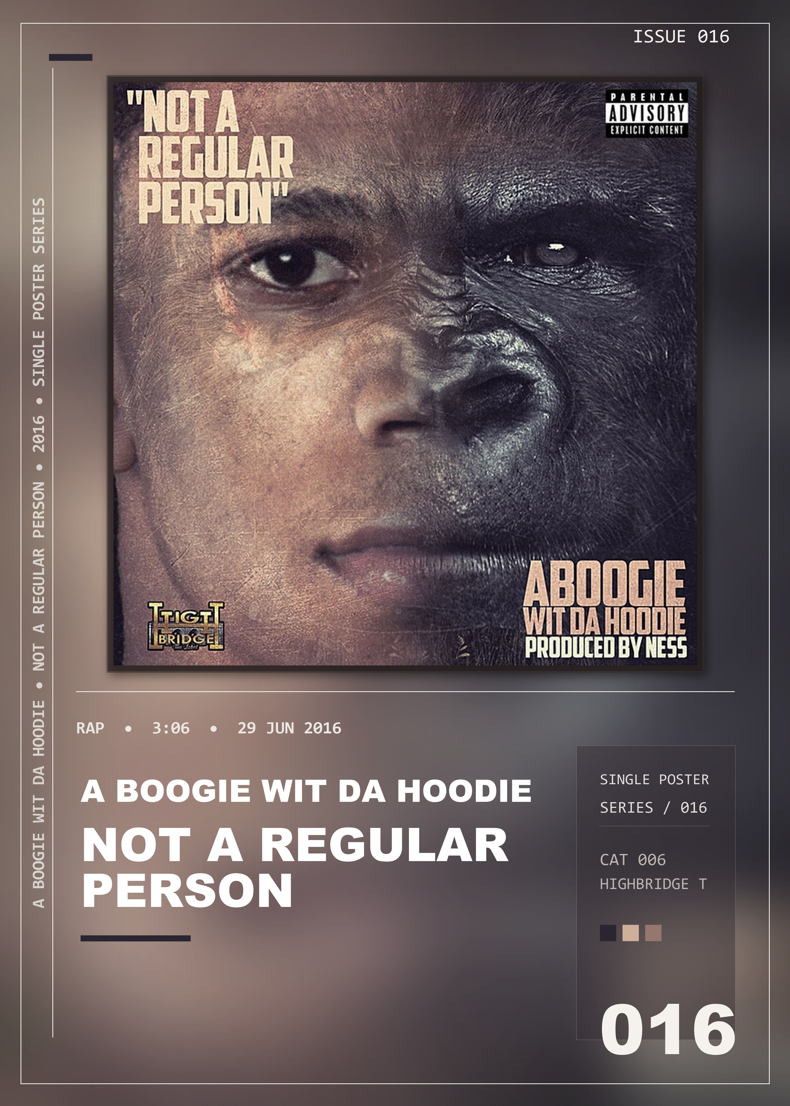 Music poster: A Boogie Wit da Hoodie - Not A Regular Person
