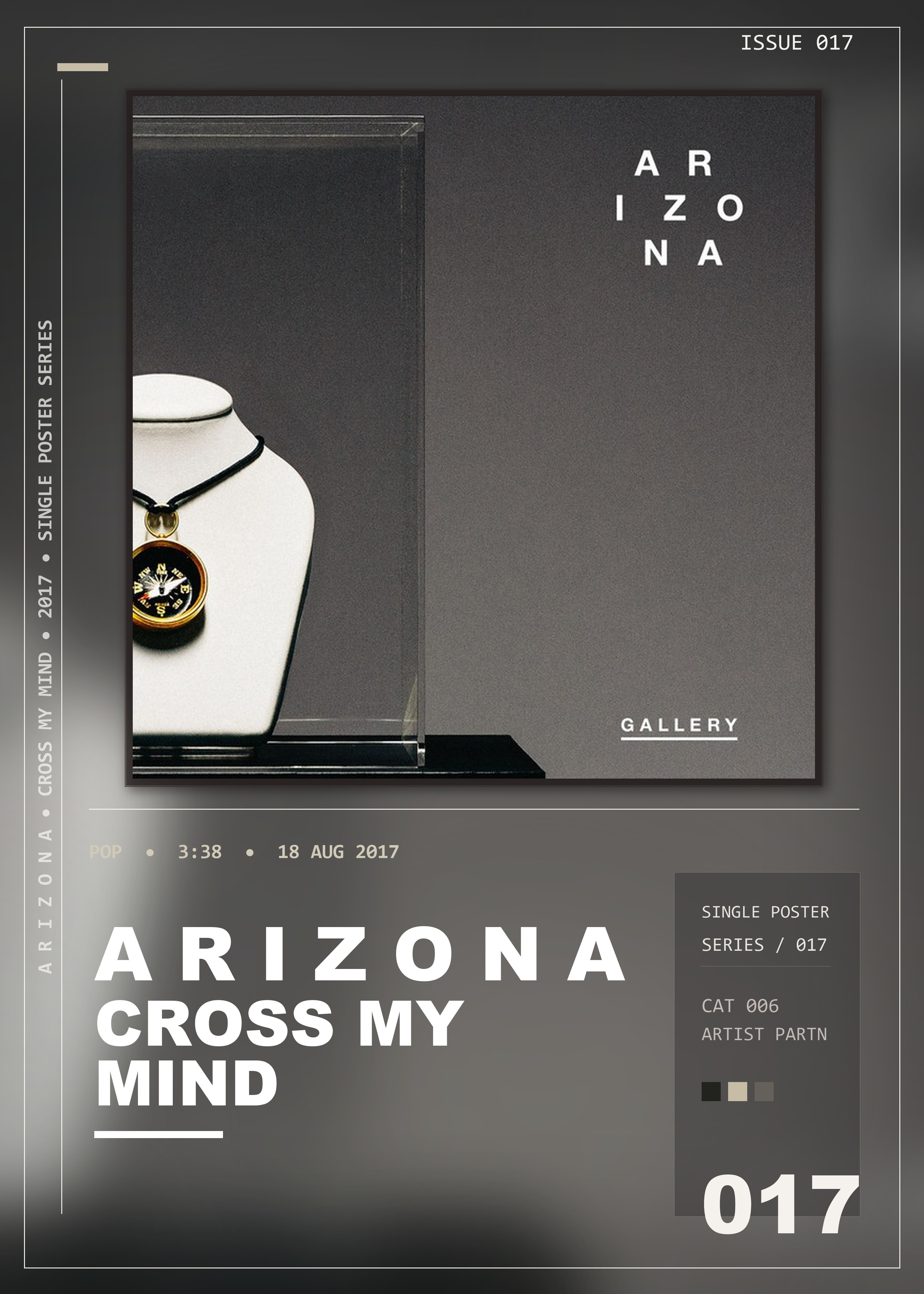 Music poster: A R I Z O N A - Cross My Mind