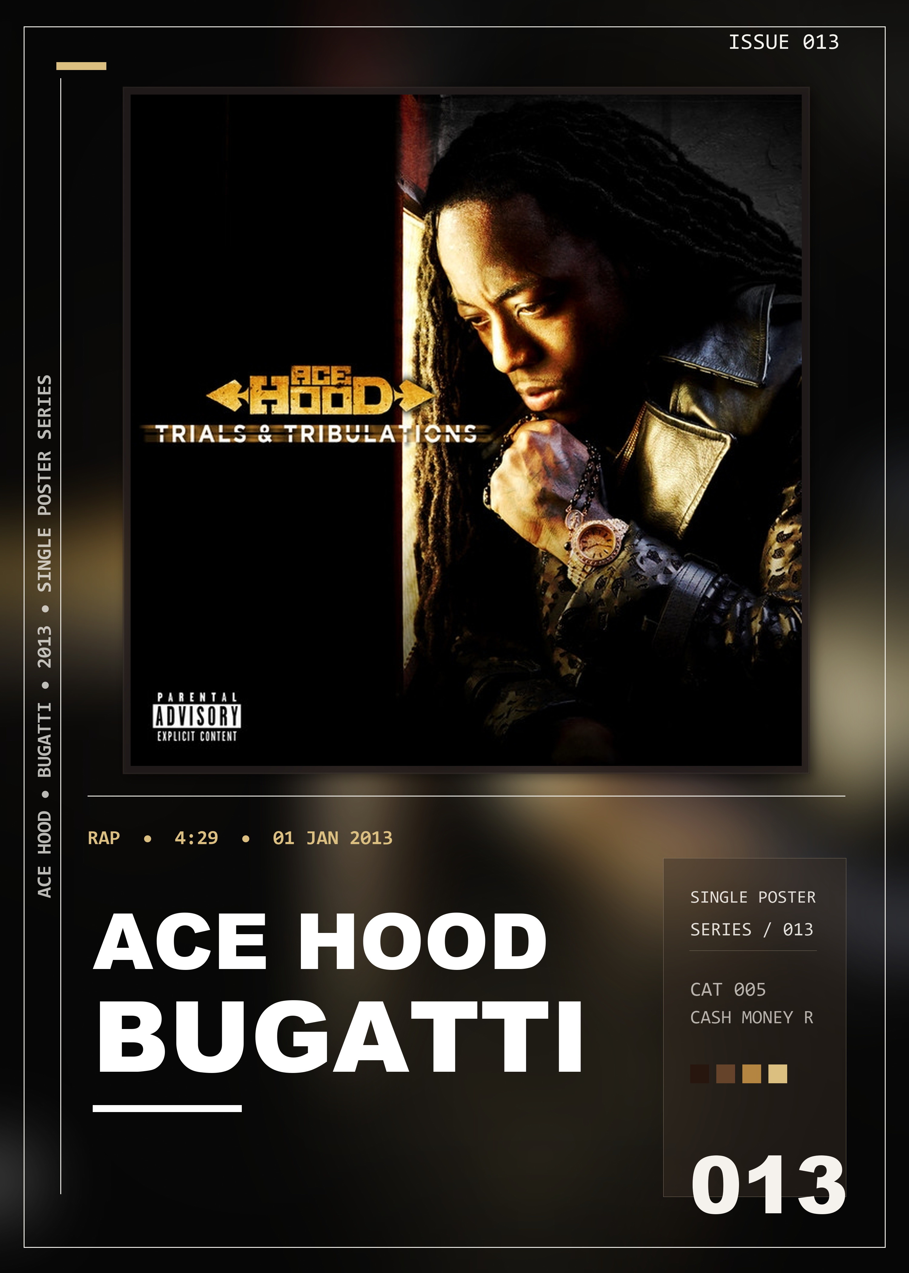Music poster: Ace Hood - Bugatti