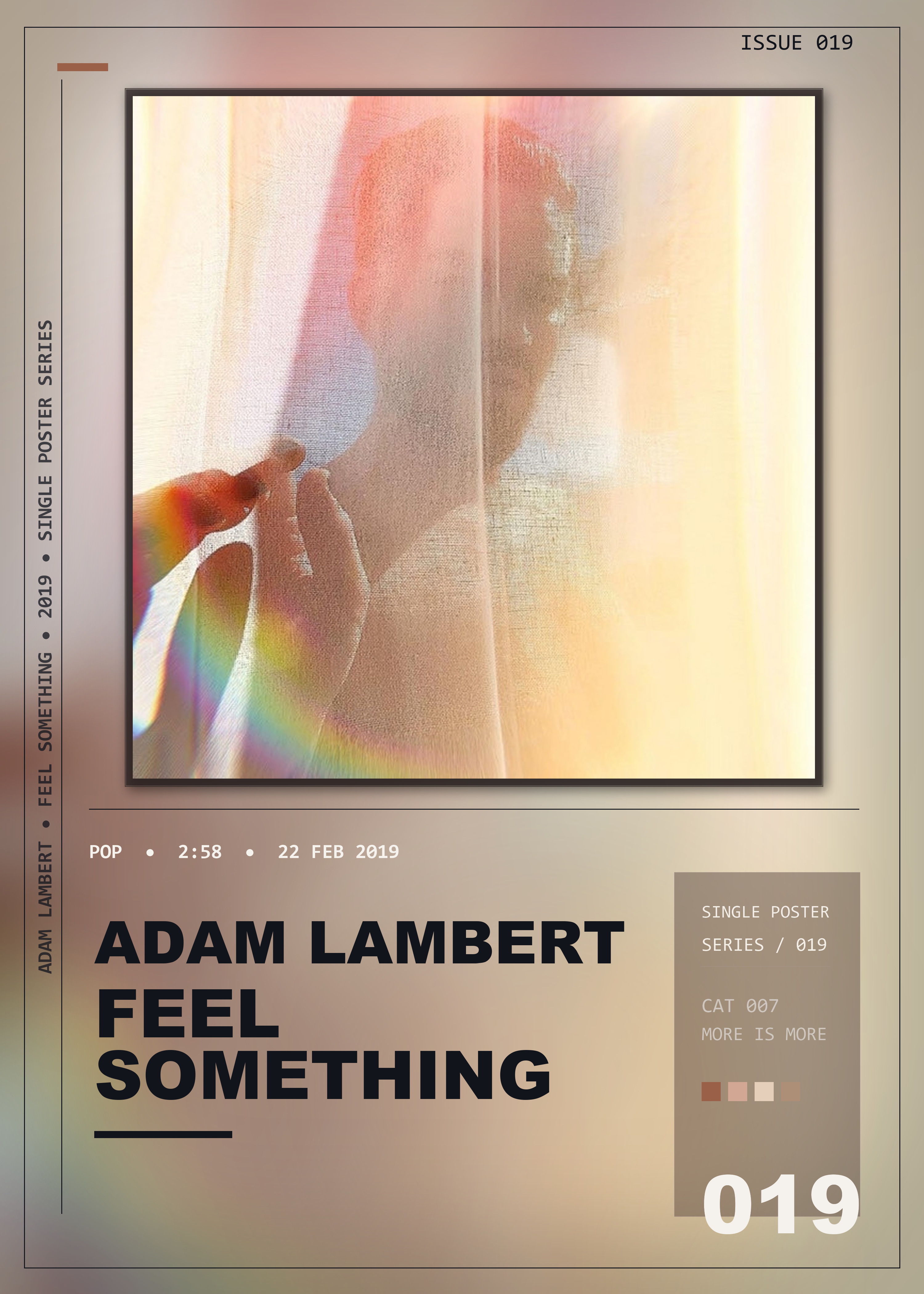 Music poster: Adam Lambert - Feel Something