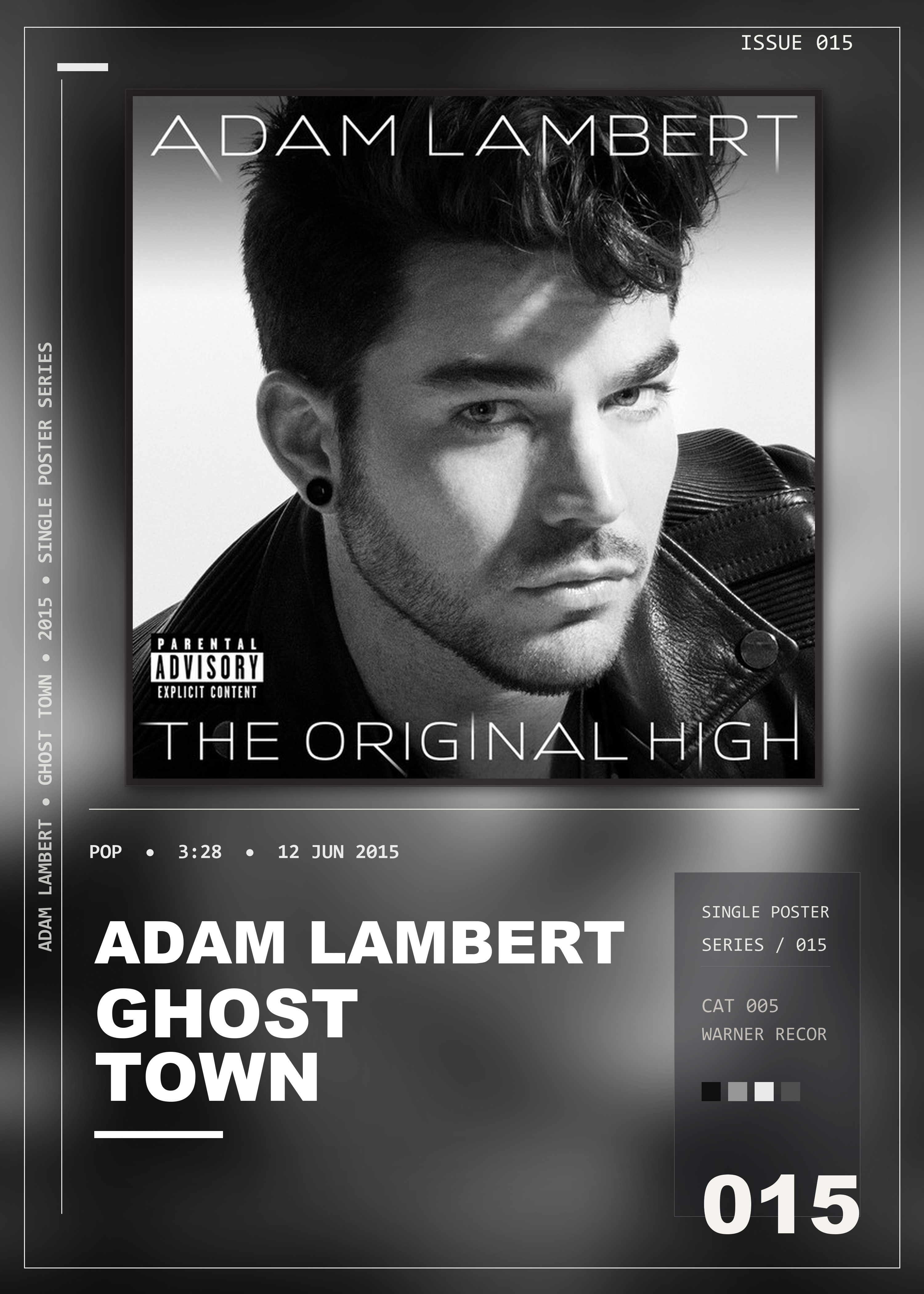 Music poster: Adam Lambert - Ghost Town