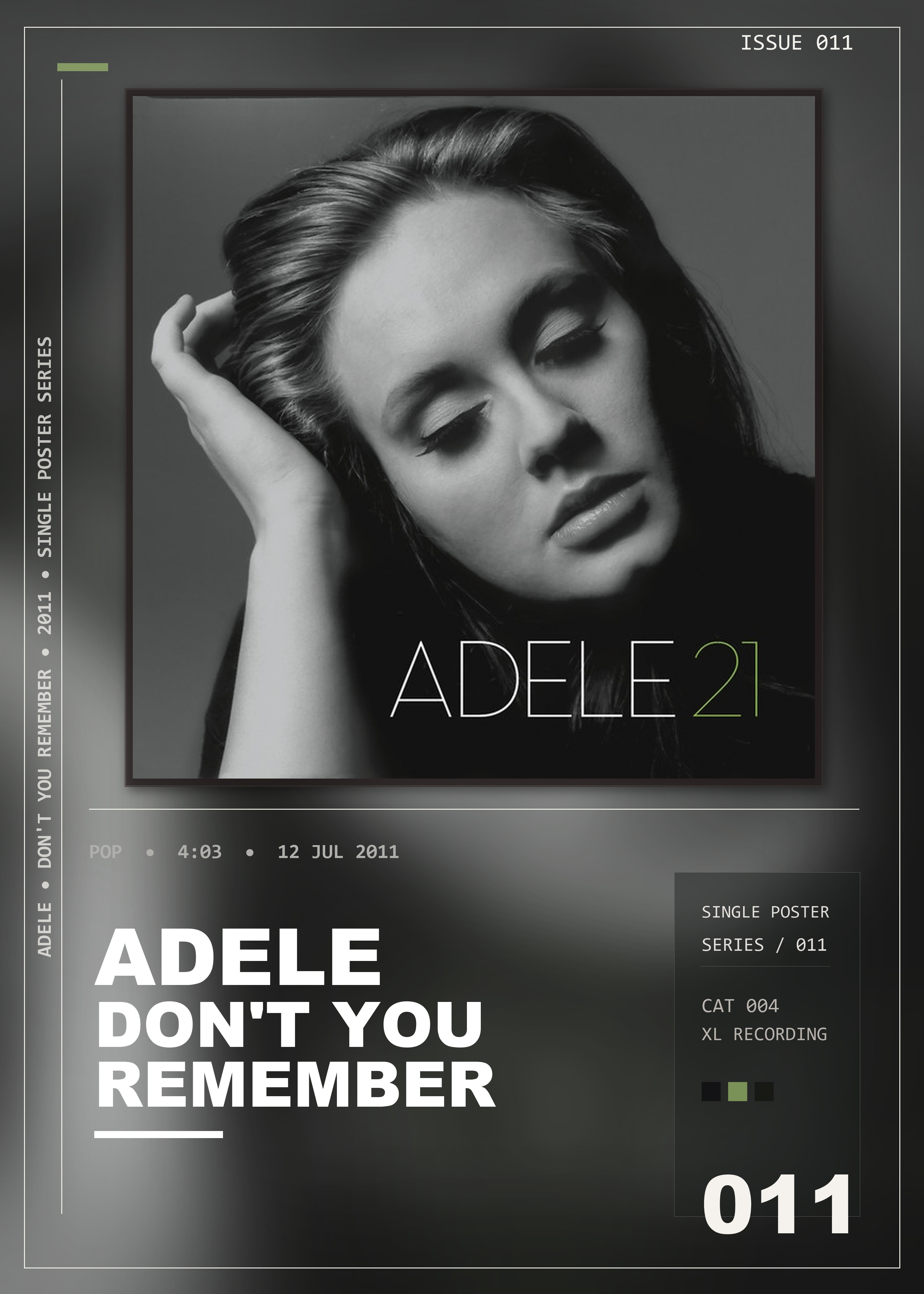 Music poster: Adele - Dont You Remember