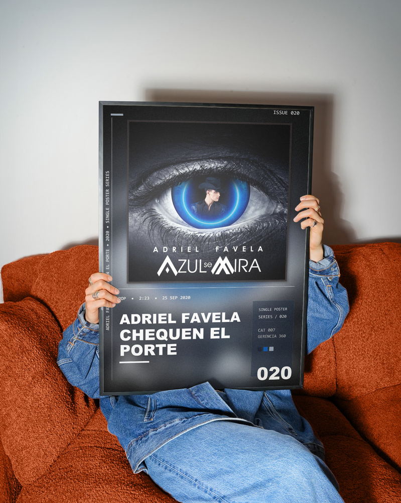 Music poster: Adriel Favela - Chequen el Porte