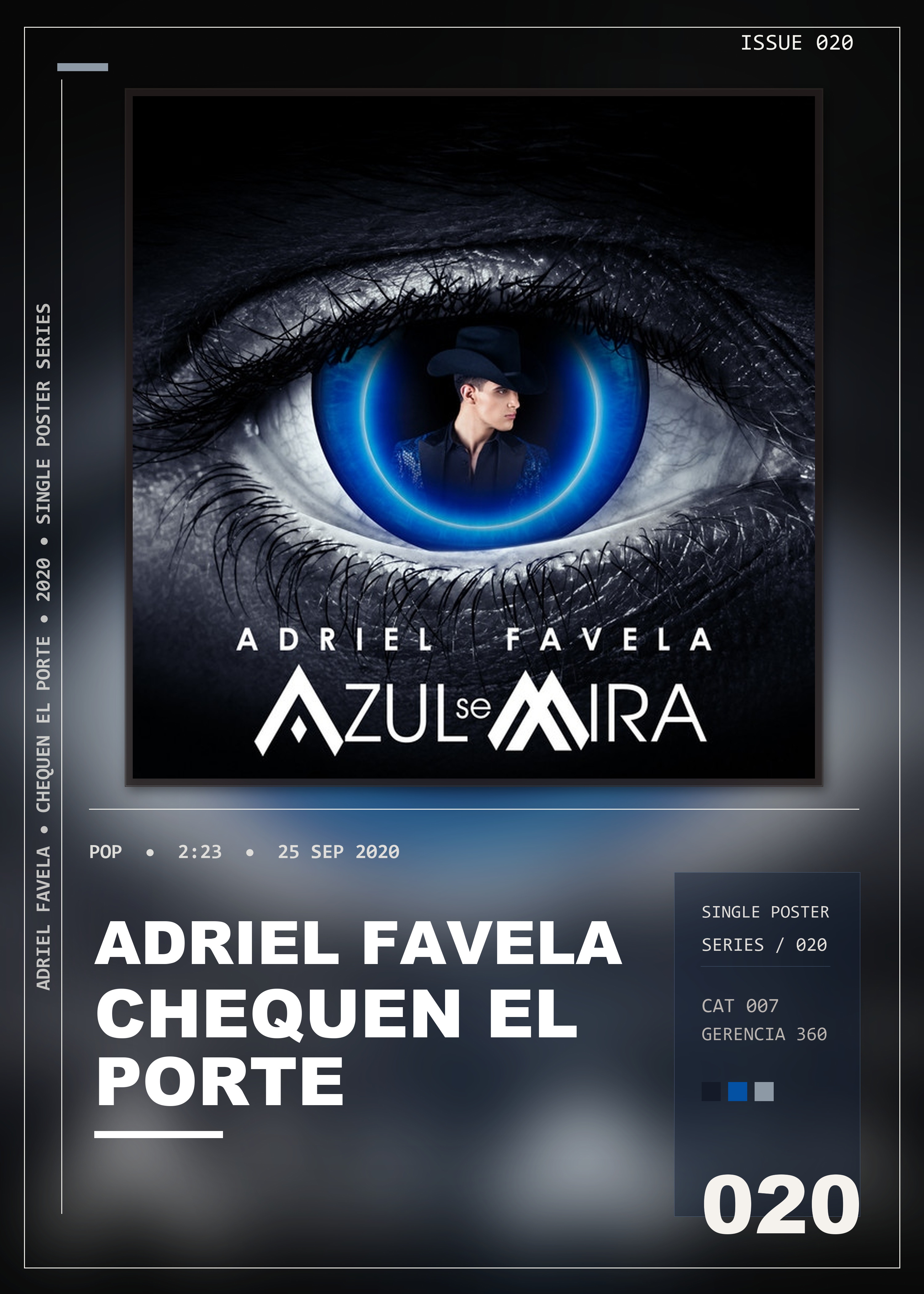 Music poster: Adriel Favela - Chequen el Porte