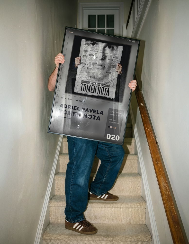 Music poster: Adriel Favela - Tomen Nota