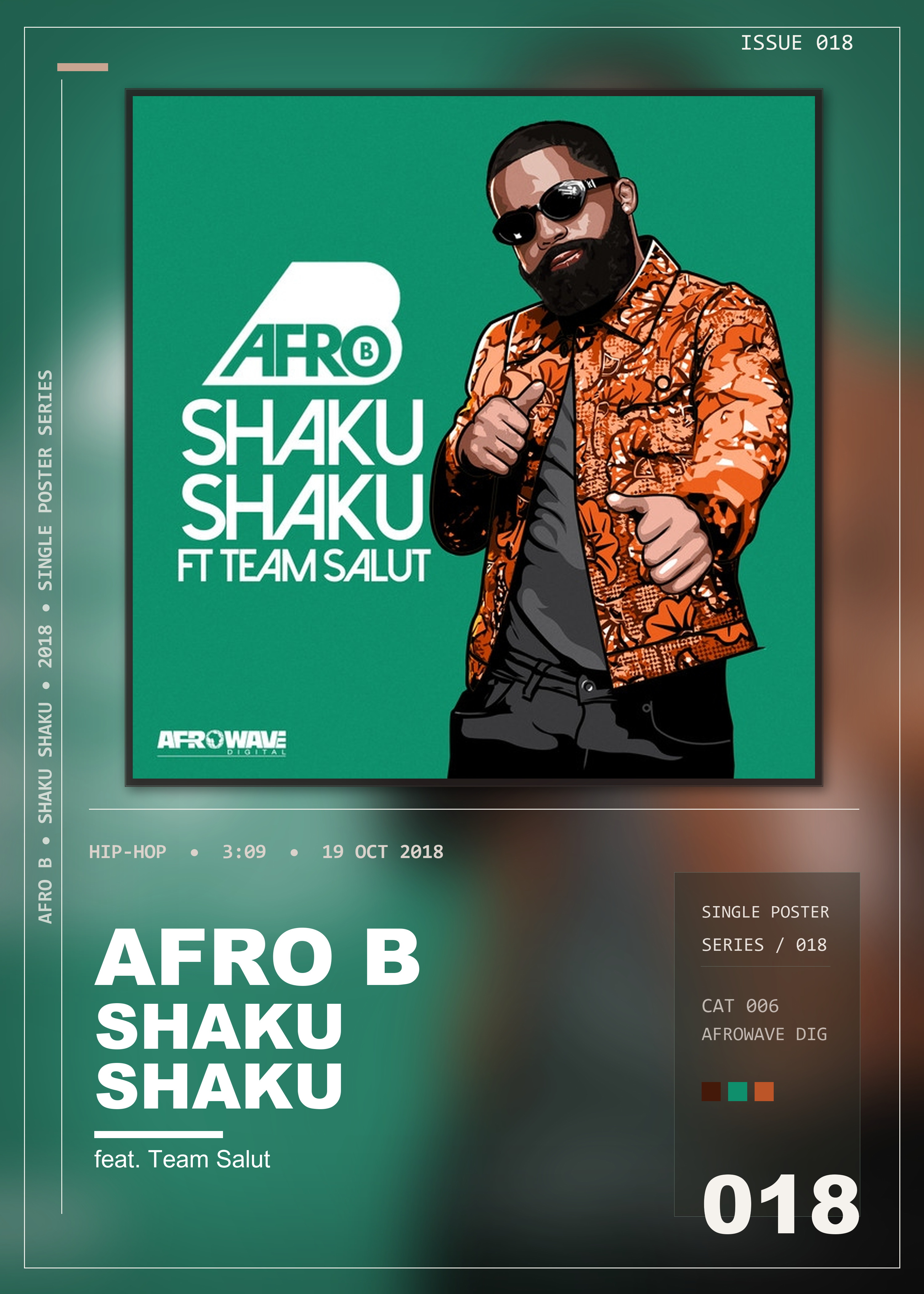 Music poster: Afro B - Shaku Shaku feat Team Salut