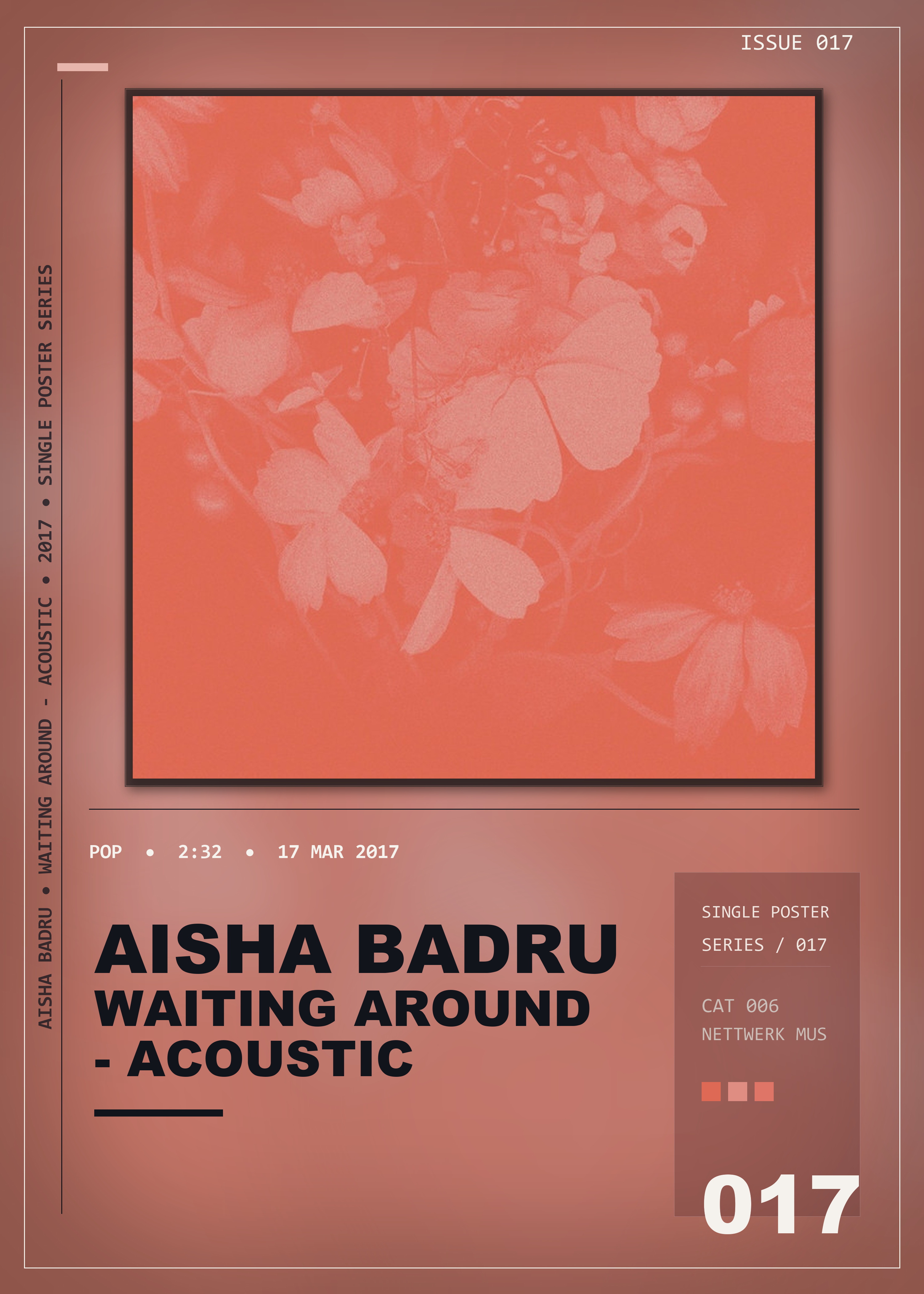 Music poster: Aisha Badru - Waiting Around - Acoustic