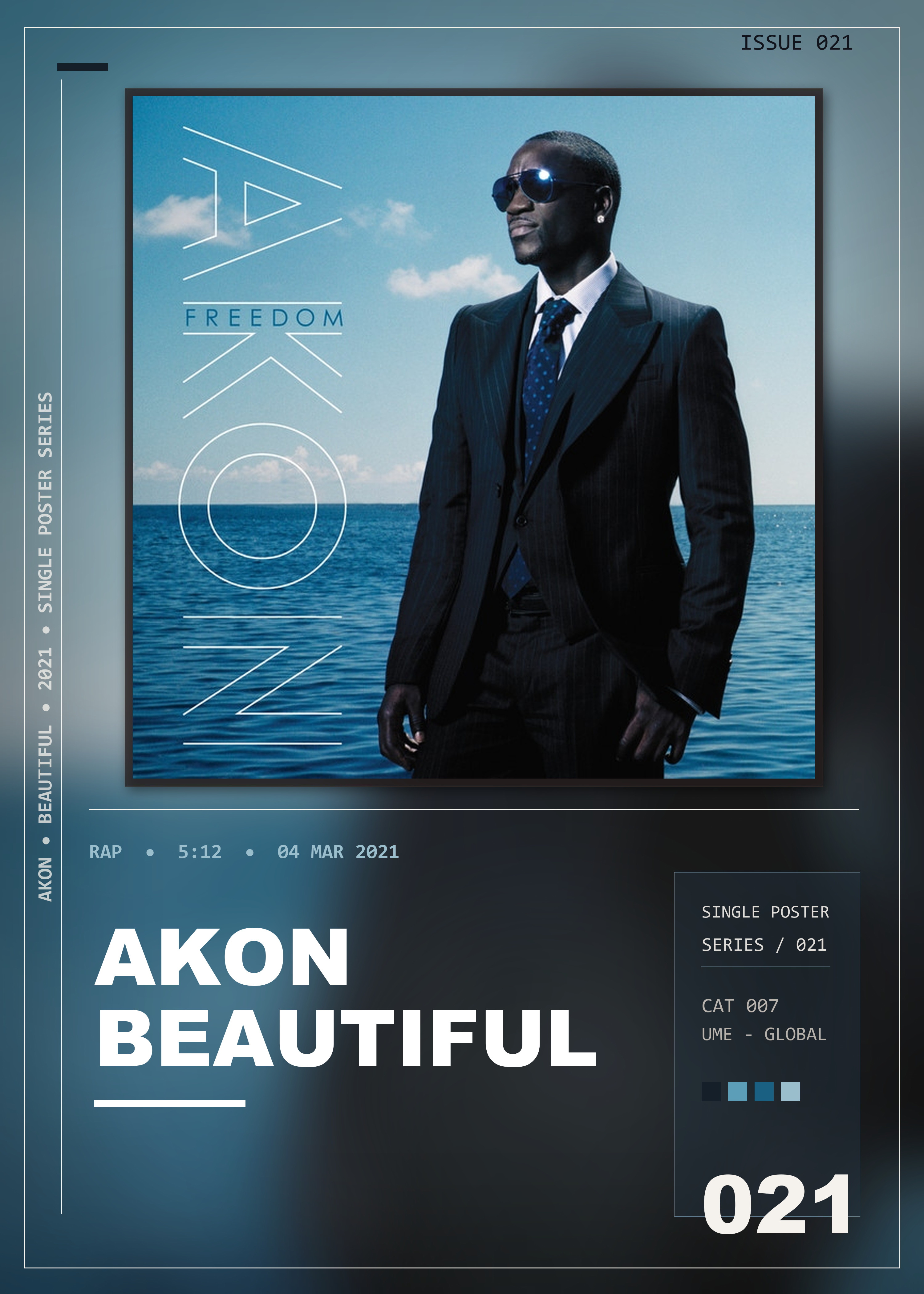 Music poster: Akon - Beautiful