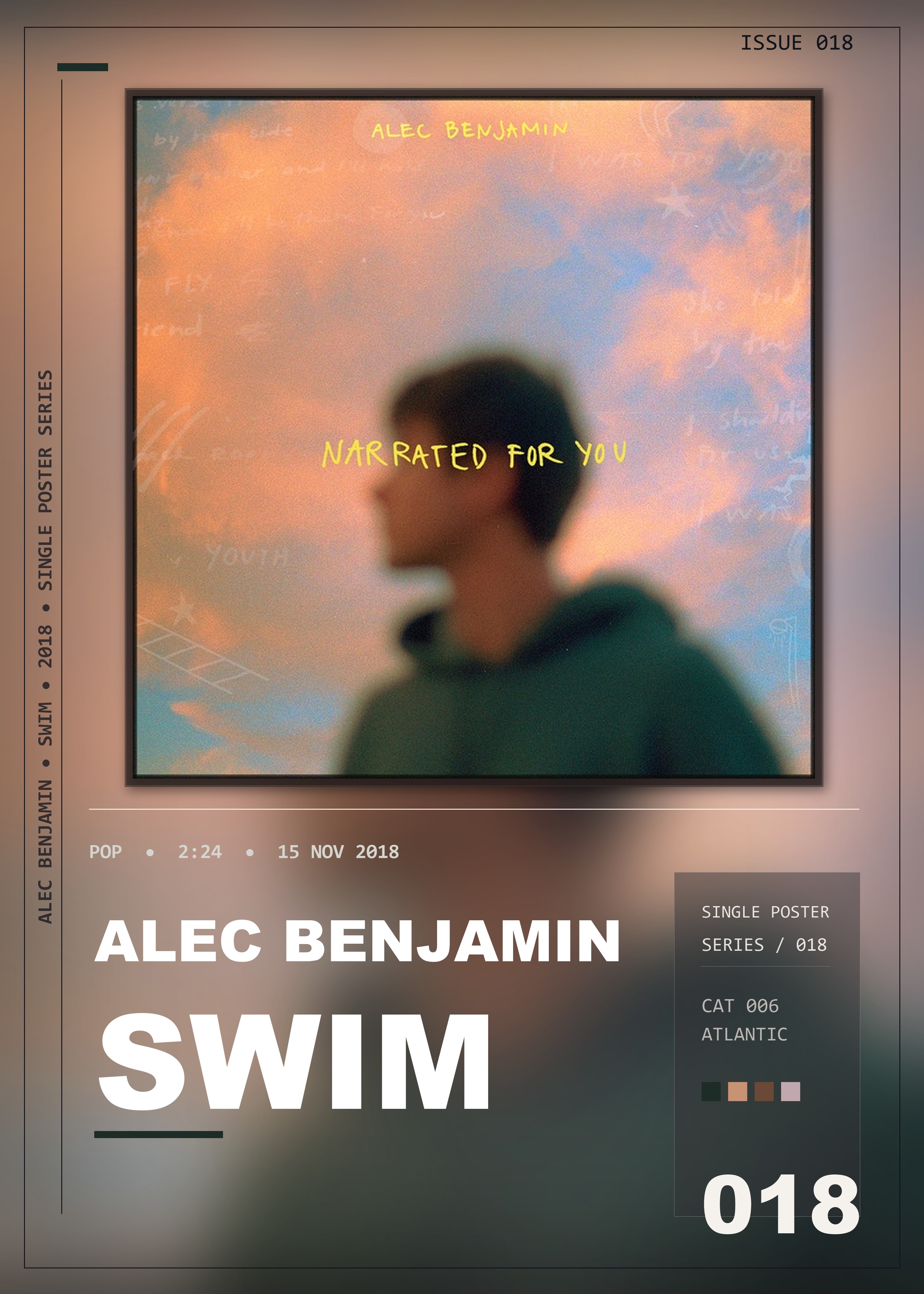 Music poster: Alec Benjamin - Swim