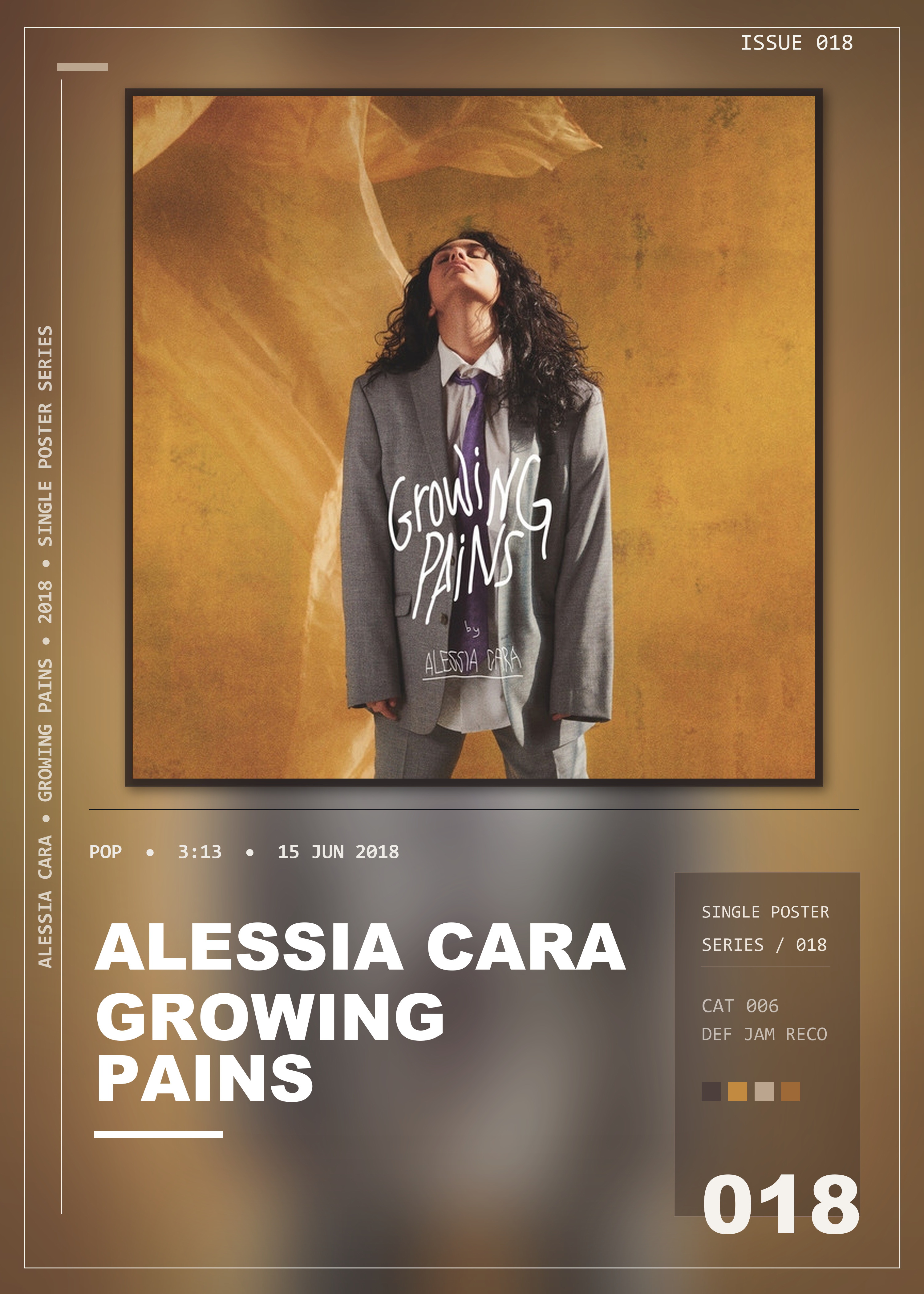 Music poster: Alessia Cara - Growing Pains