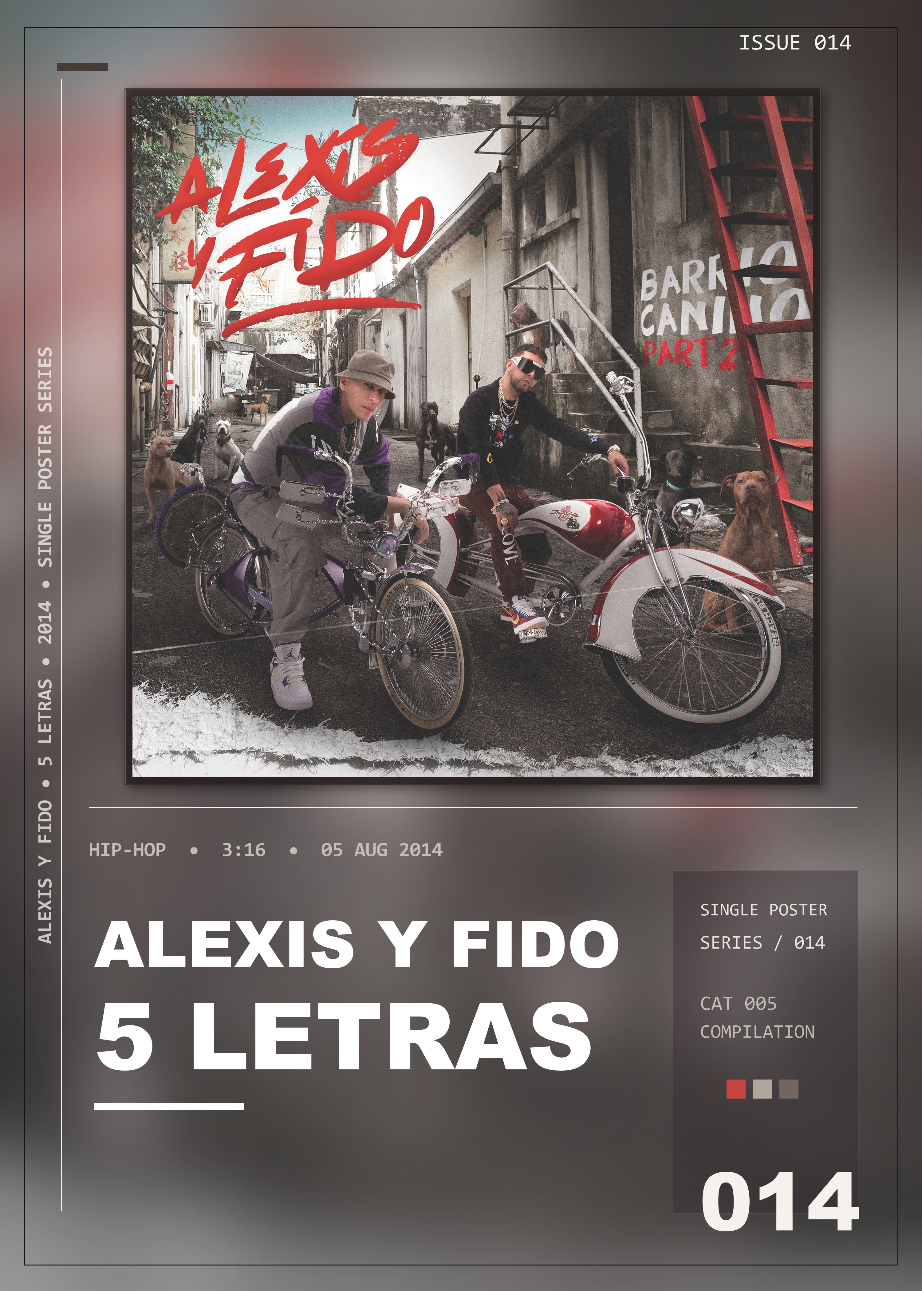 Music poster: Alexis y Fido - 5 Letras