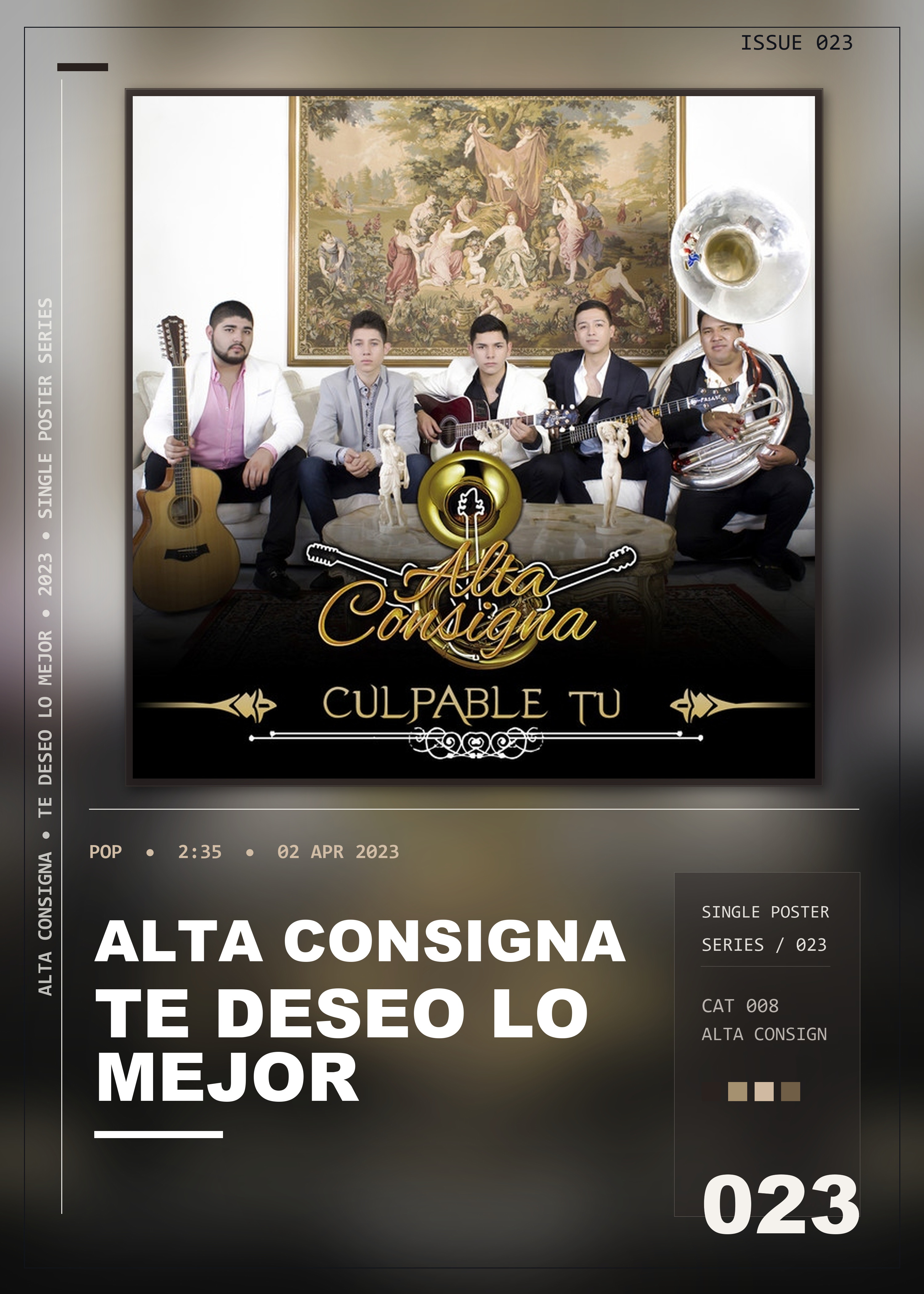 Music poster: Alta Consigna - Te Deseo Lo Mejor