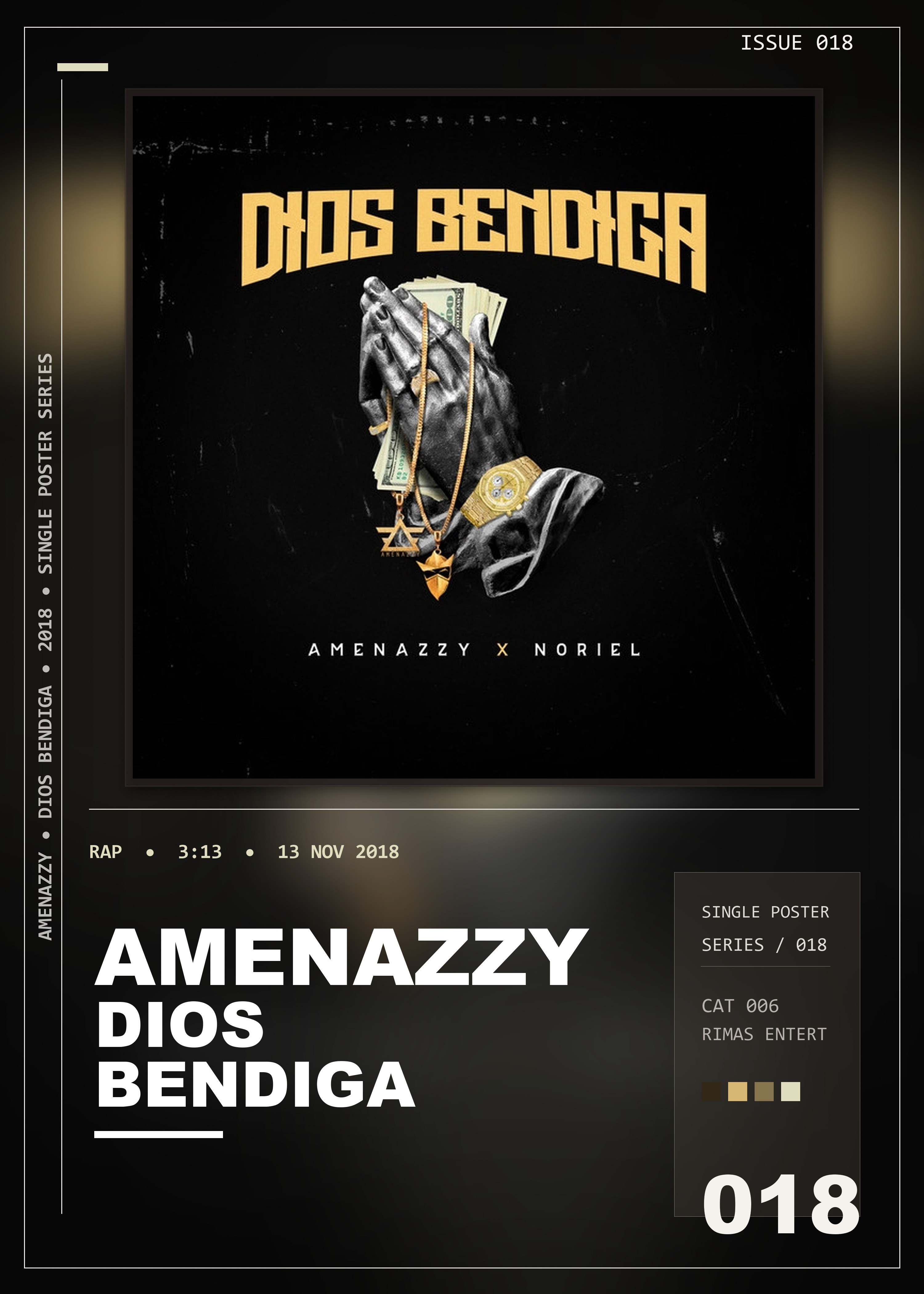Music poster: Amenazzy - Dios Bendiga